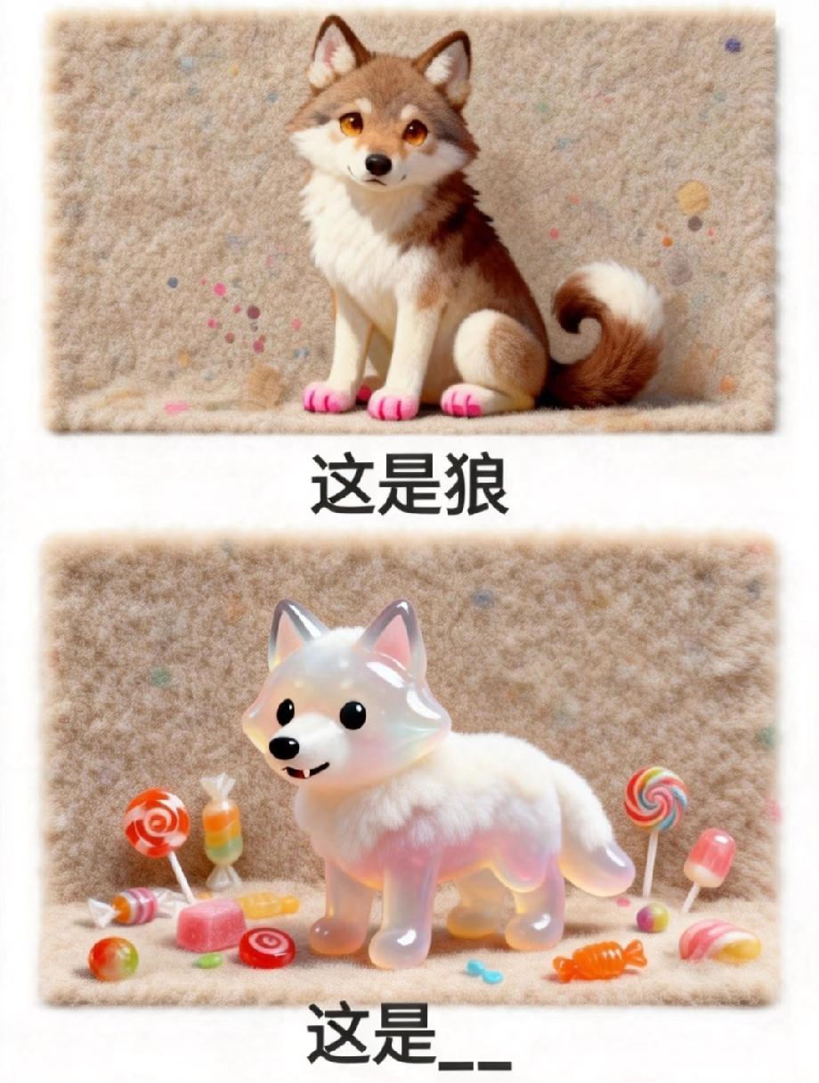 服了这谐音梗！狼和糖果凑一起，填空谜题难倒老司机，你猜到没？
