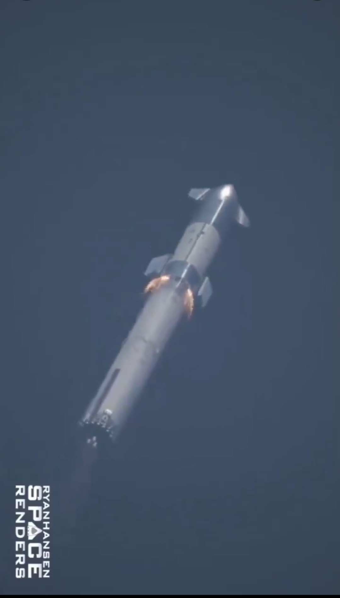 #漂亮国风景线# 3月14日晚，SpaceX的星舰火箭在重返大气层期间与地面失去