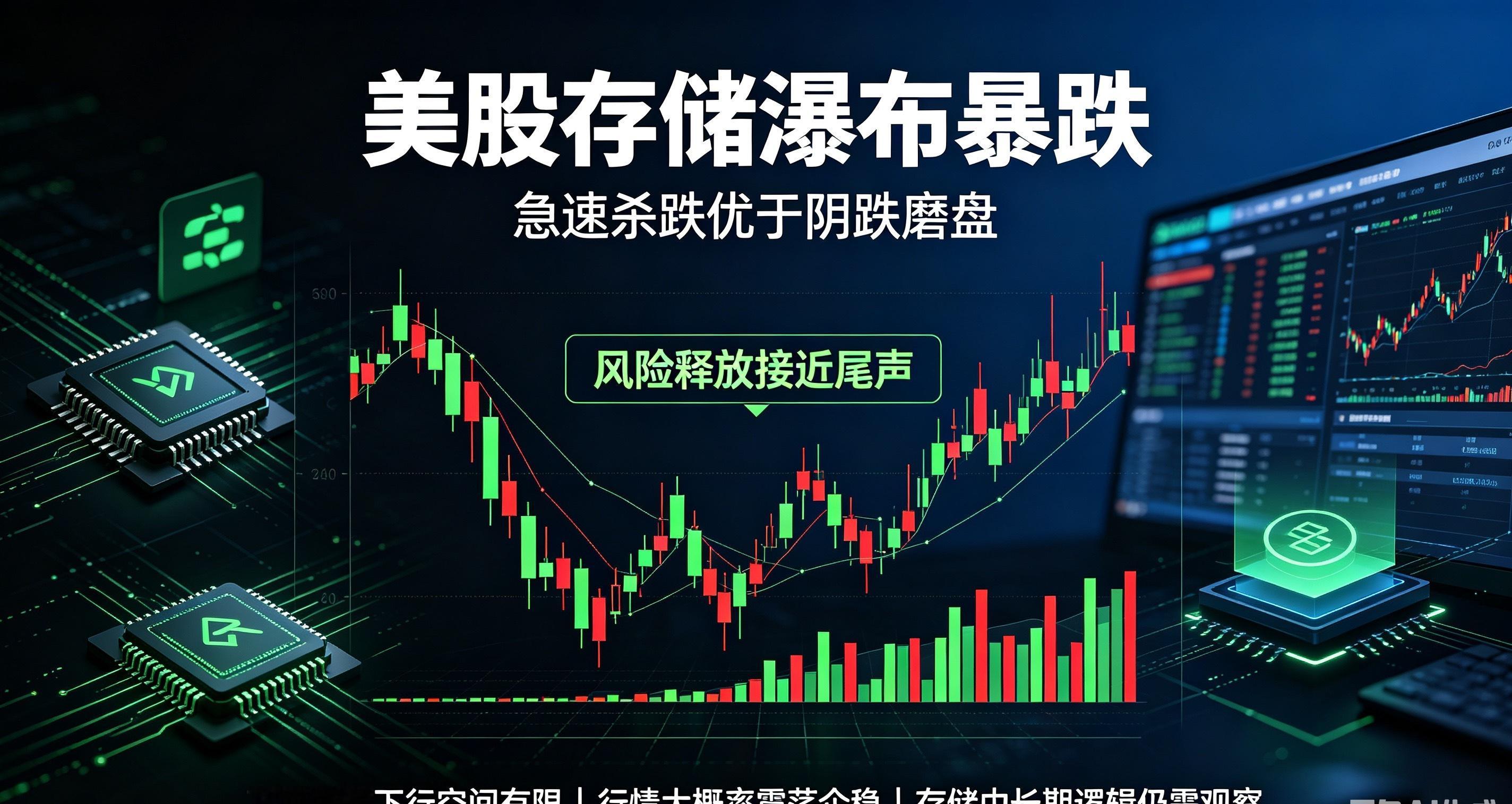 盘面大跌想必不少人心里发慌，外围美股刚刚收盘，半导体全线走低，存储板块更是迎来一