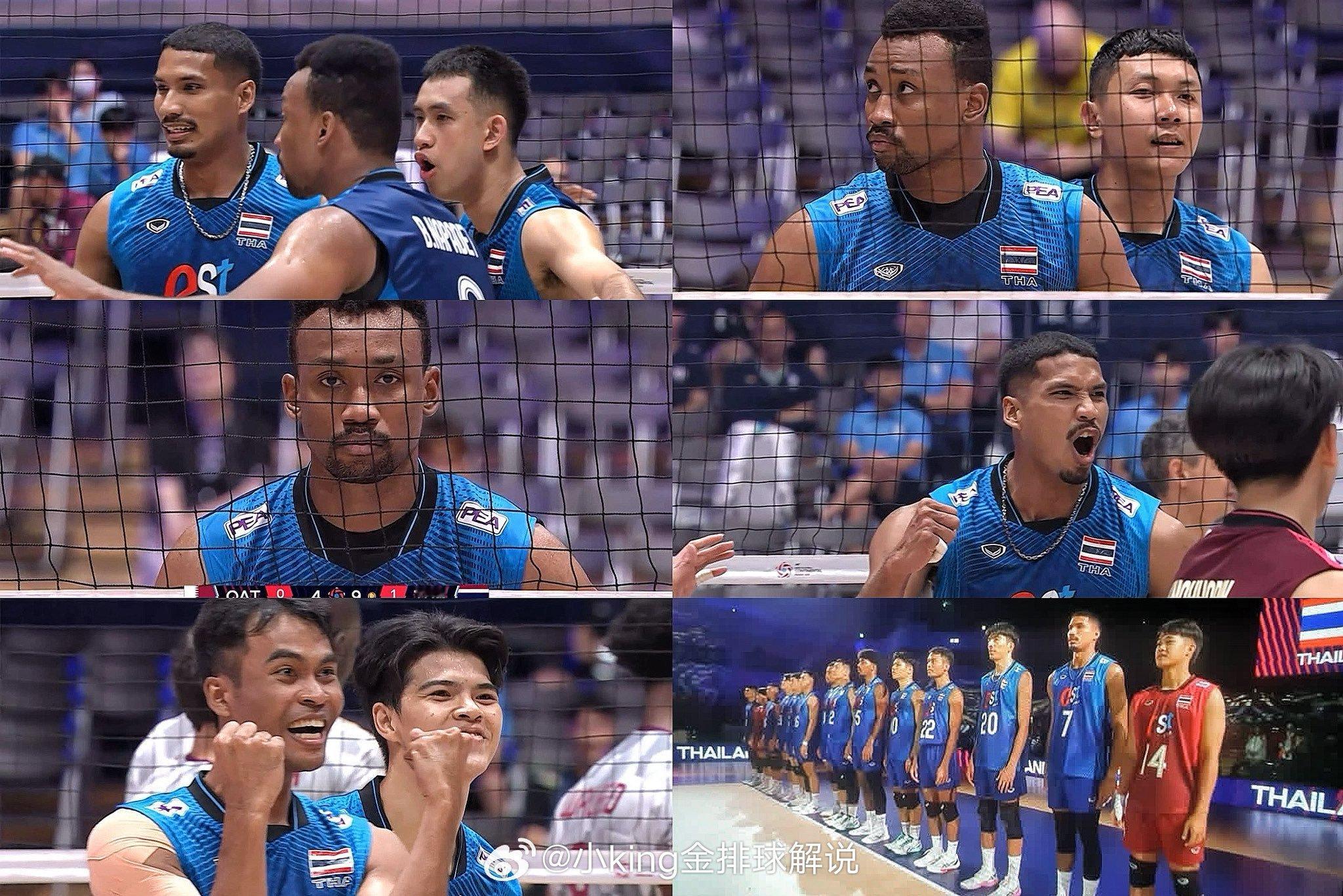 2026年亚洲男子排球锦标赛泰国队获胜🎉，首次击败卡塔尔，以3-0完胜。第1局