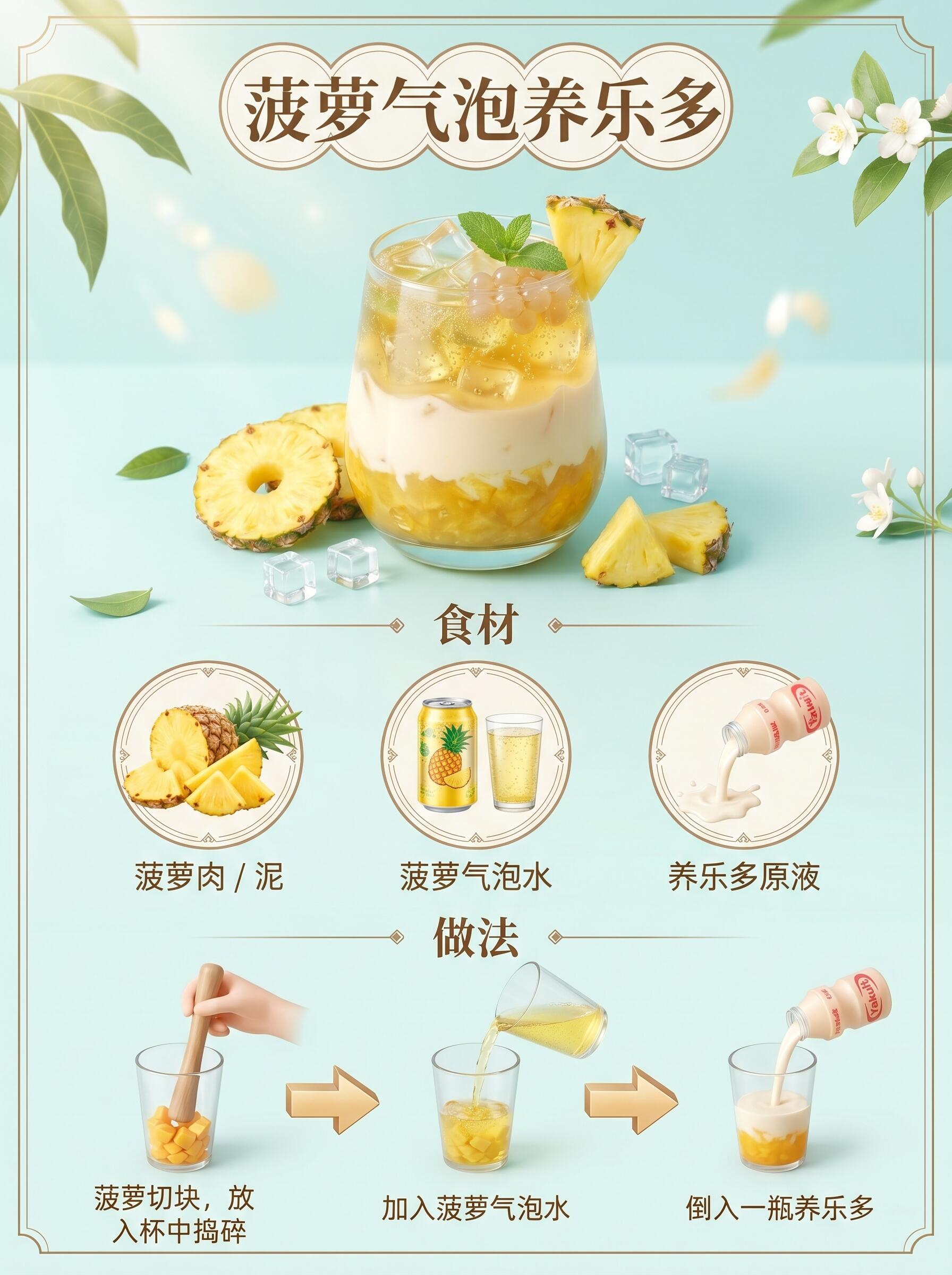 养乐多的9种创意特调 | 夏日自制低卡饮料🍹整理了 9款巨好喝养乐多搭配每一杯