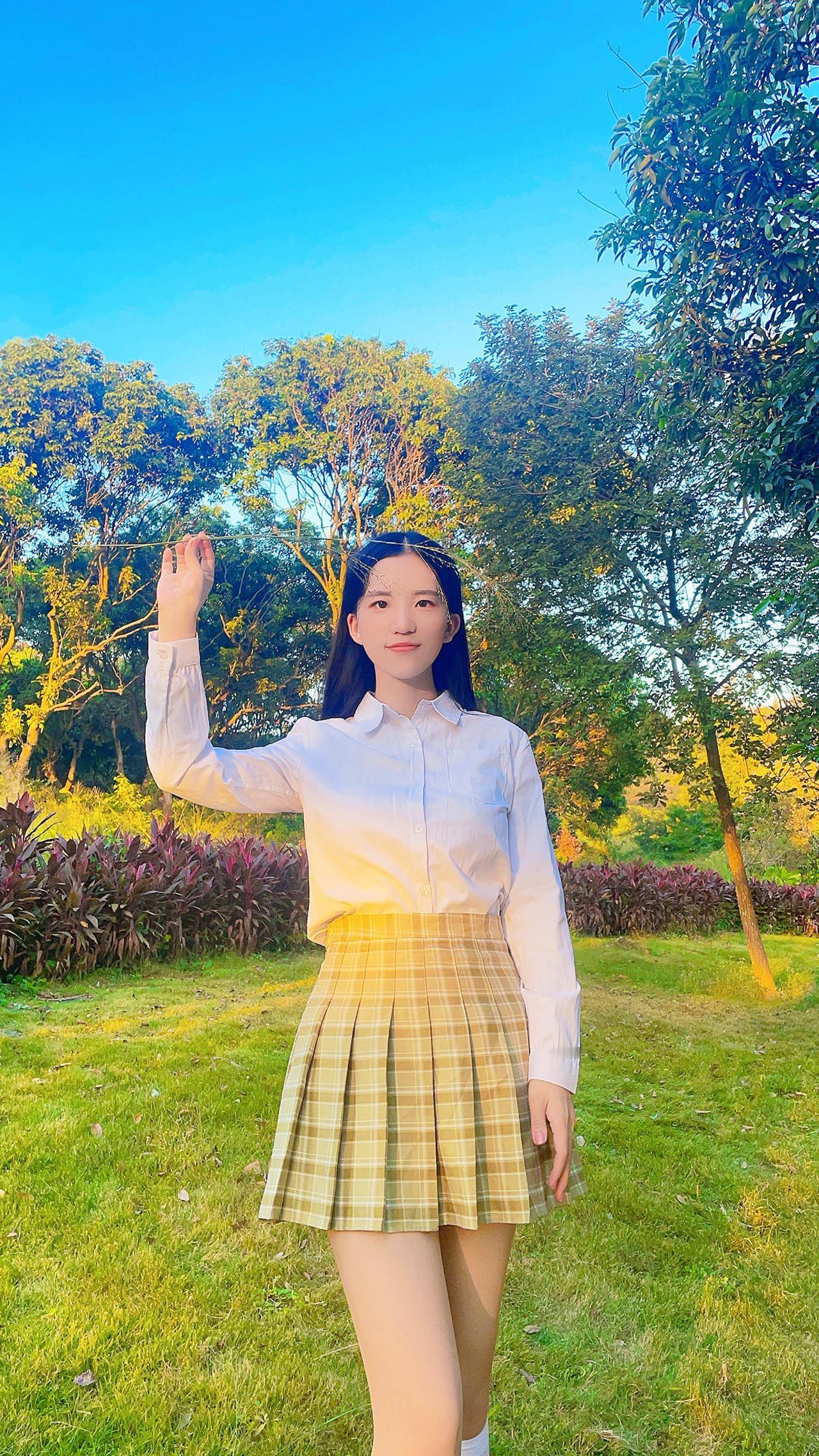 过年你回老家了吗？美女 jk 小腿袜 黑丝