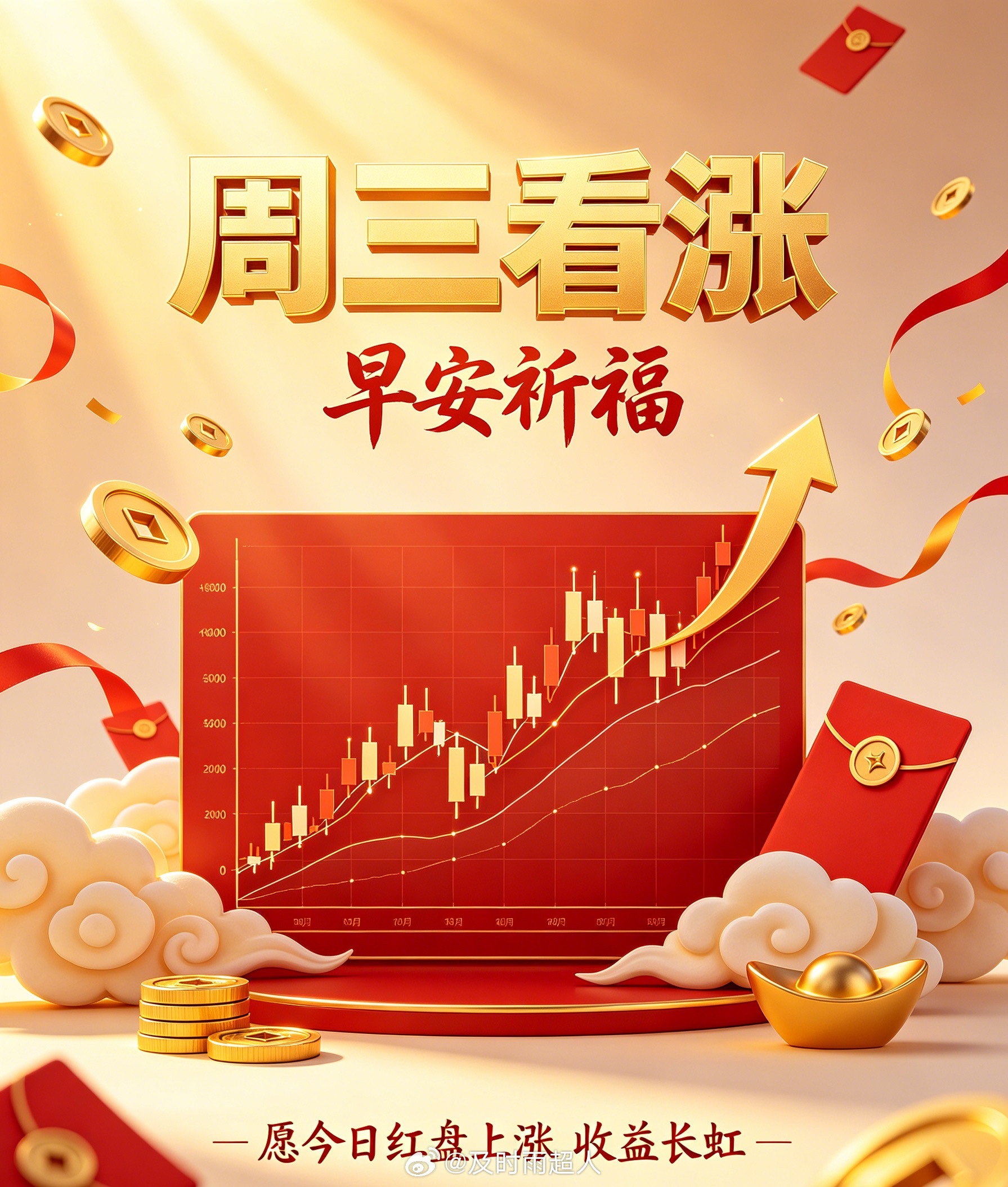 今日周三，是行情走向尤为关键的一天，机遇与变数并存。还没互动的朋友不妨随手点个赞