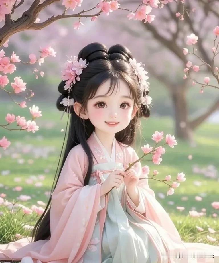 春日花笺，邂逅古风少女笑靥