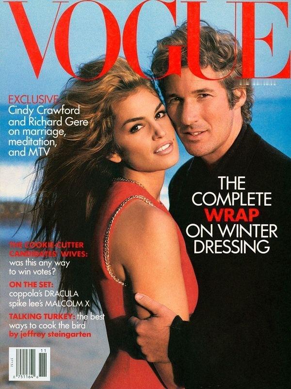 Vogue US November 1992 CoverCindy Crawfo
