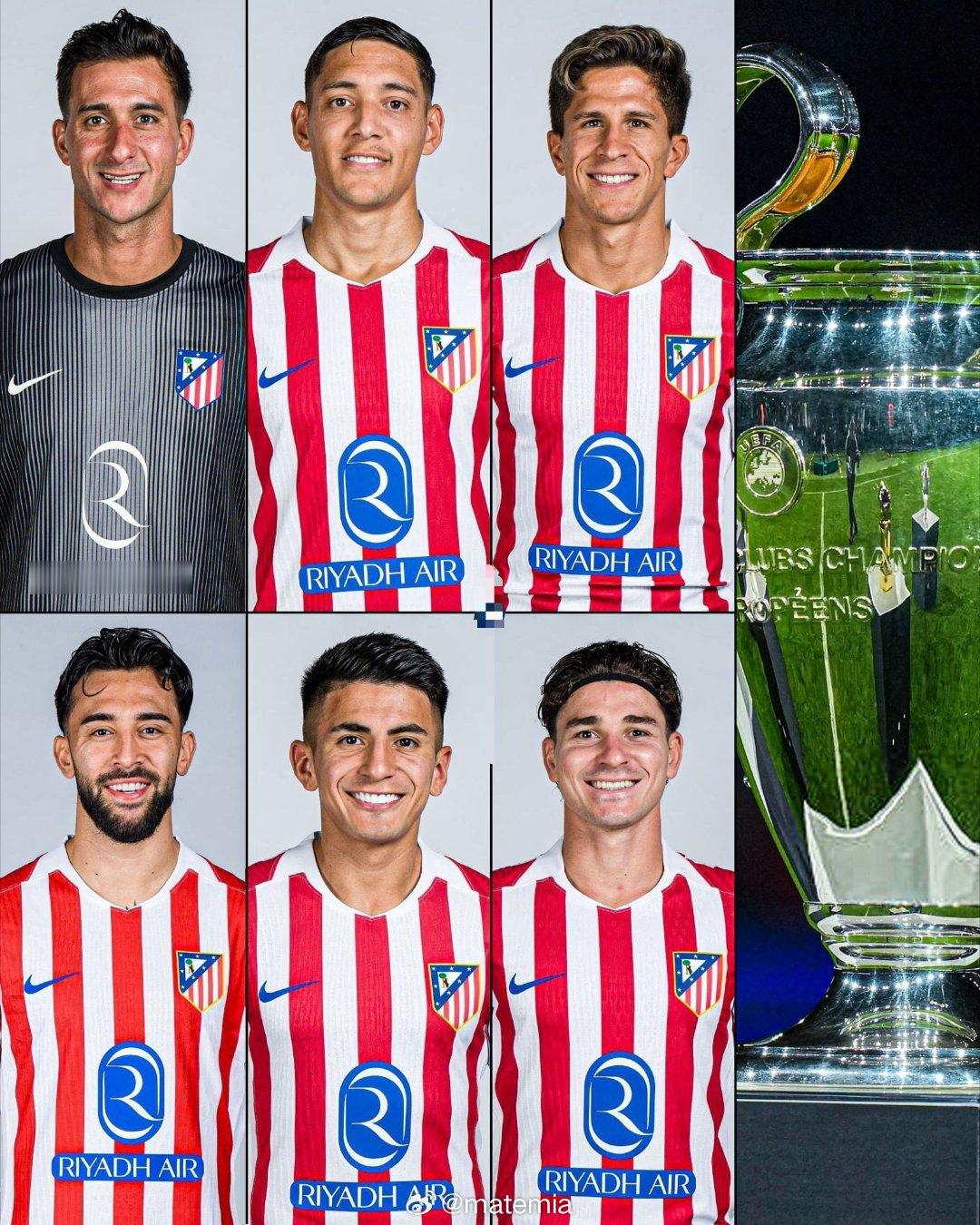 恭喜六位阿根廷球员晋级欧冠四强！🇪🇸🏆 🇦🇷胡安·穆索、纳韦尔·莫利纳