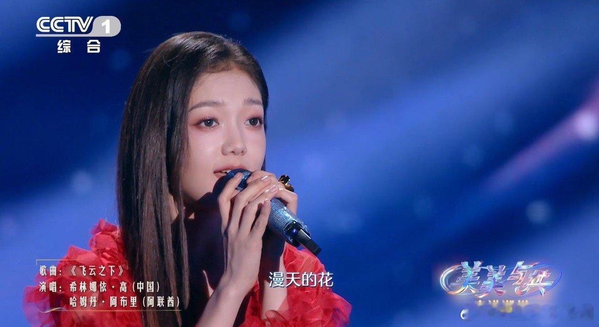 #双语版飞云之下好惊艳#希林娜依高 与阿联酋歌手哈姆丹·布里共同演绎《飞云之下》
