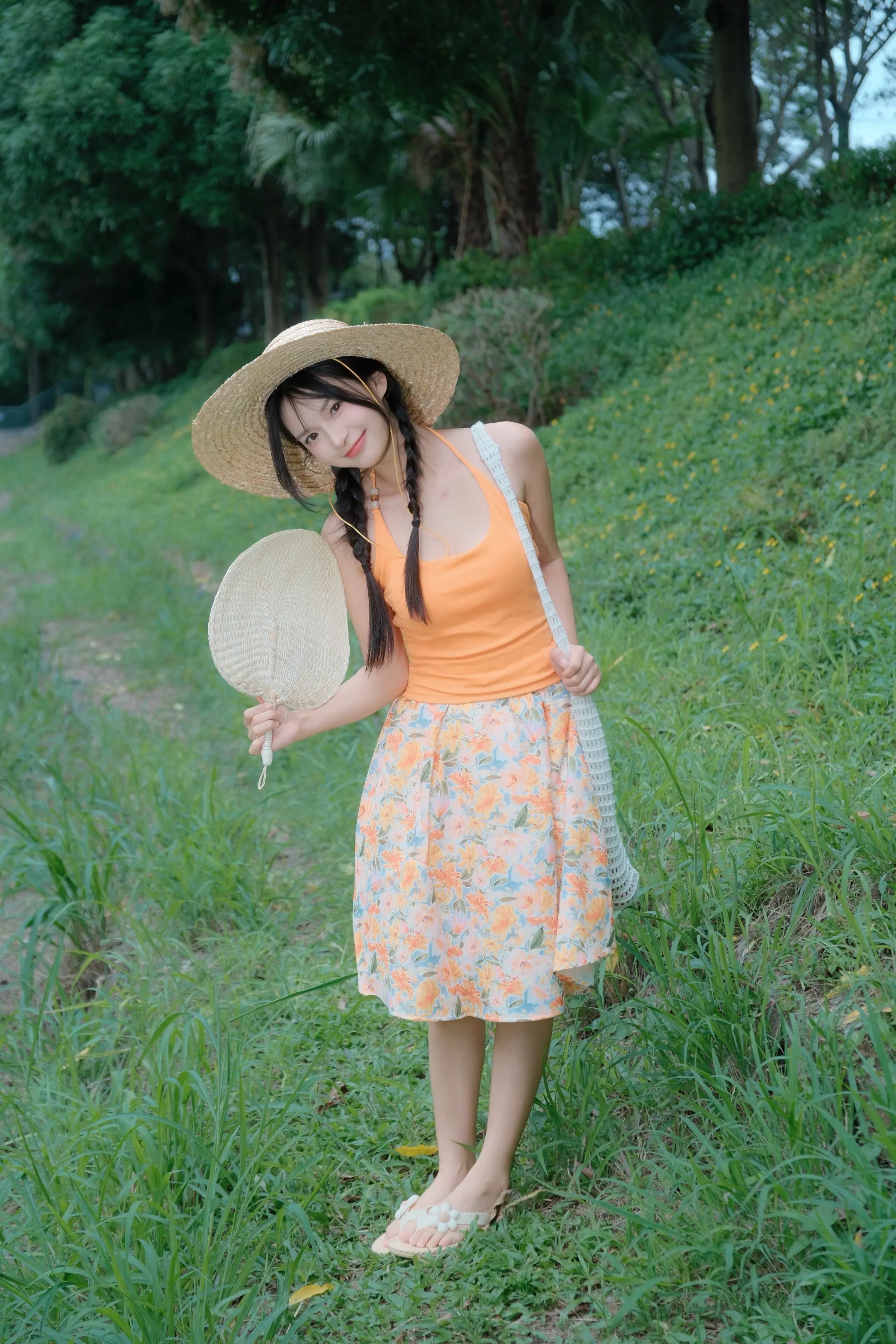 6月10日深圳中心公园实况｜草帽番茄少女。藏在市中心的治愈小角落，不用...