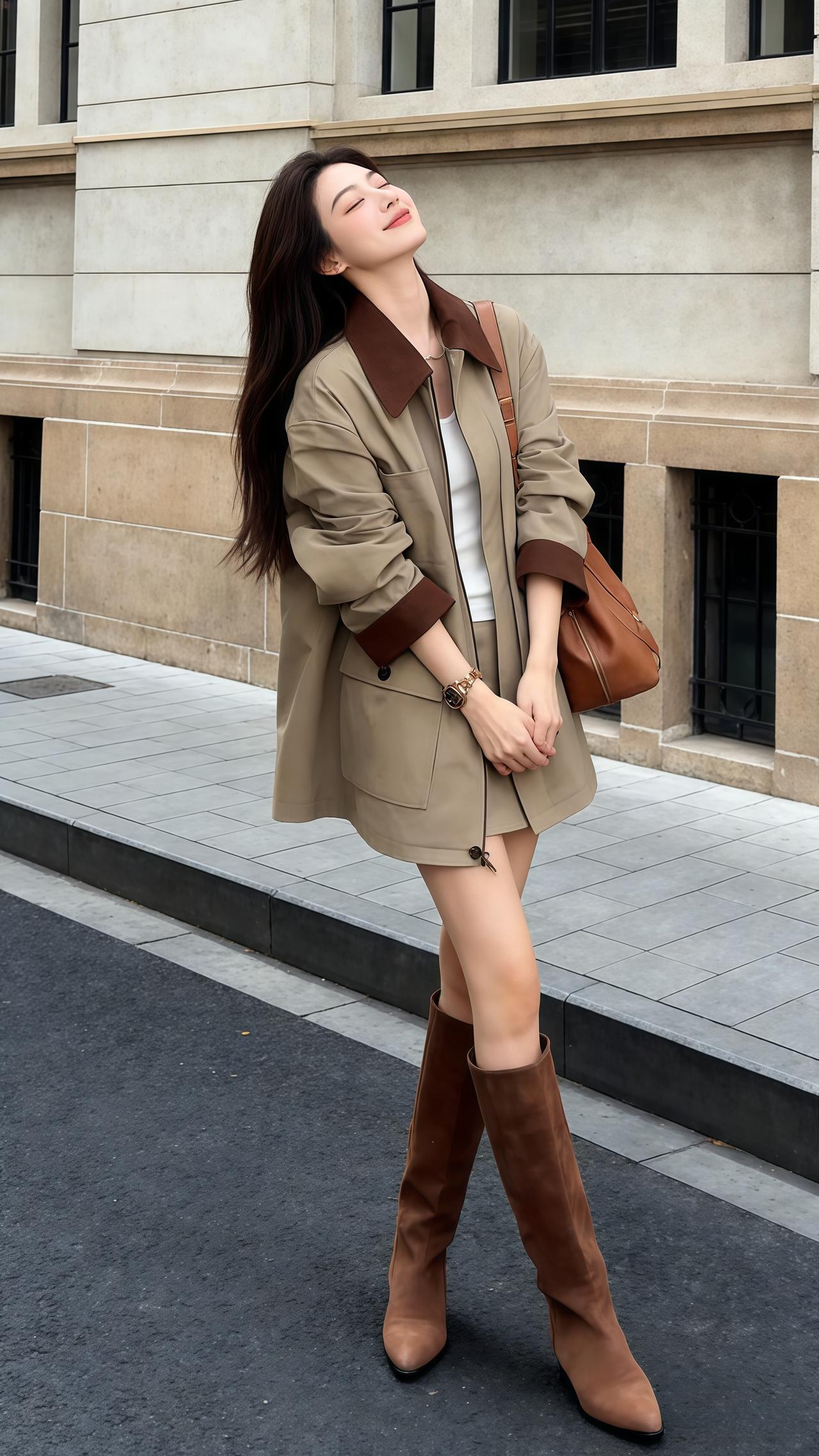 穿出你的时尚你的感觉 时尚穿搭 今天穿什么 韩系穿搭