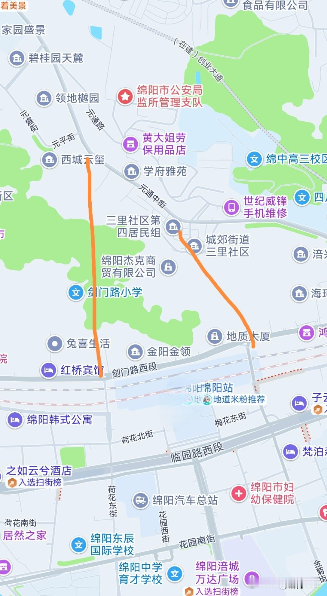 如果说绵阳站周边的交通在站前广场和临园干道地下隧道完成改造后，还有其他地方需要后