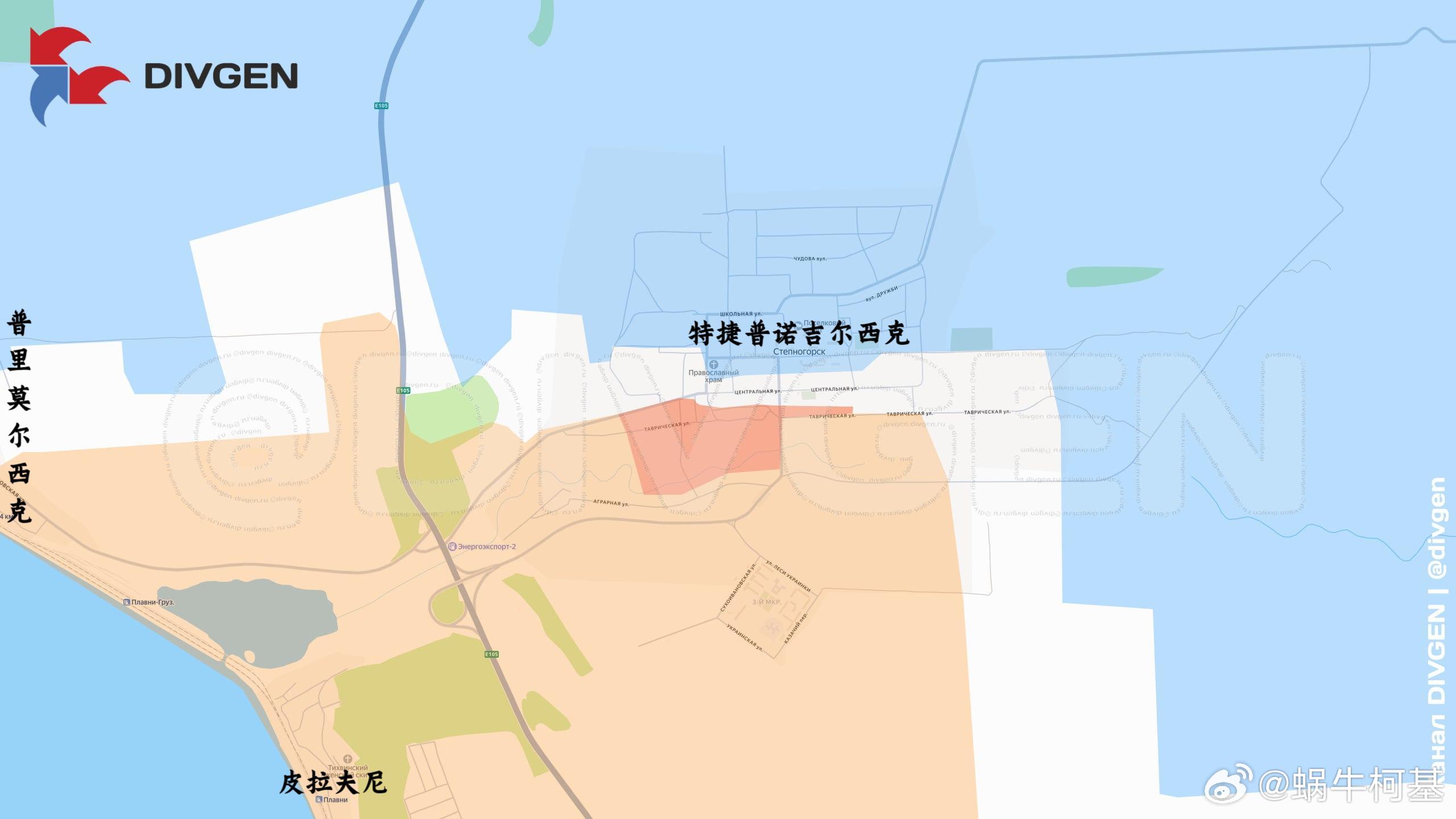 VDV继续在特捷普诺吉尔西克推进来源：DIVGEN 🚩 Карта СВО俄乌