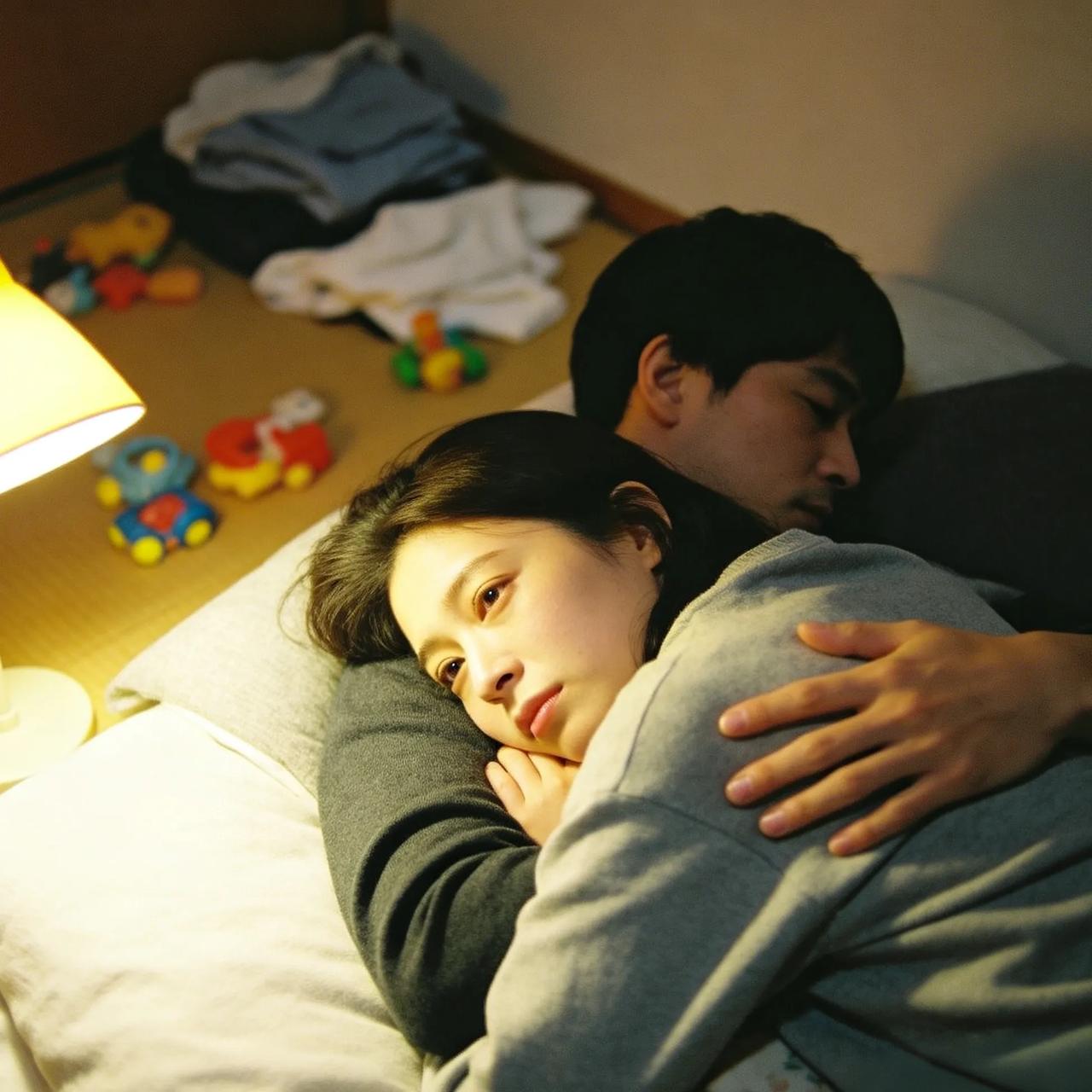女子哄睡孩子依偎老公怀里，戳中无数已婚人，却有人说太矫情
 
刷到这一幕，一半网