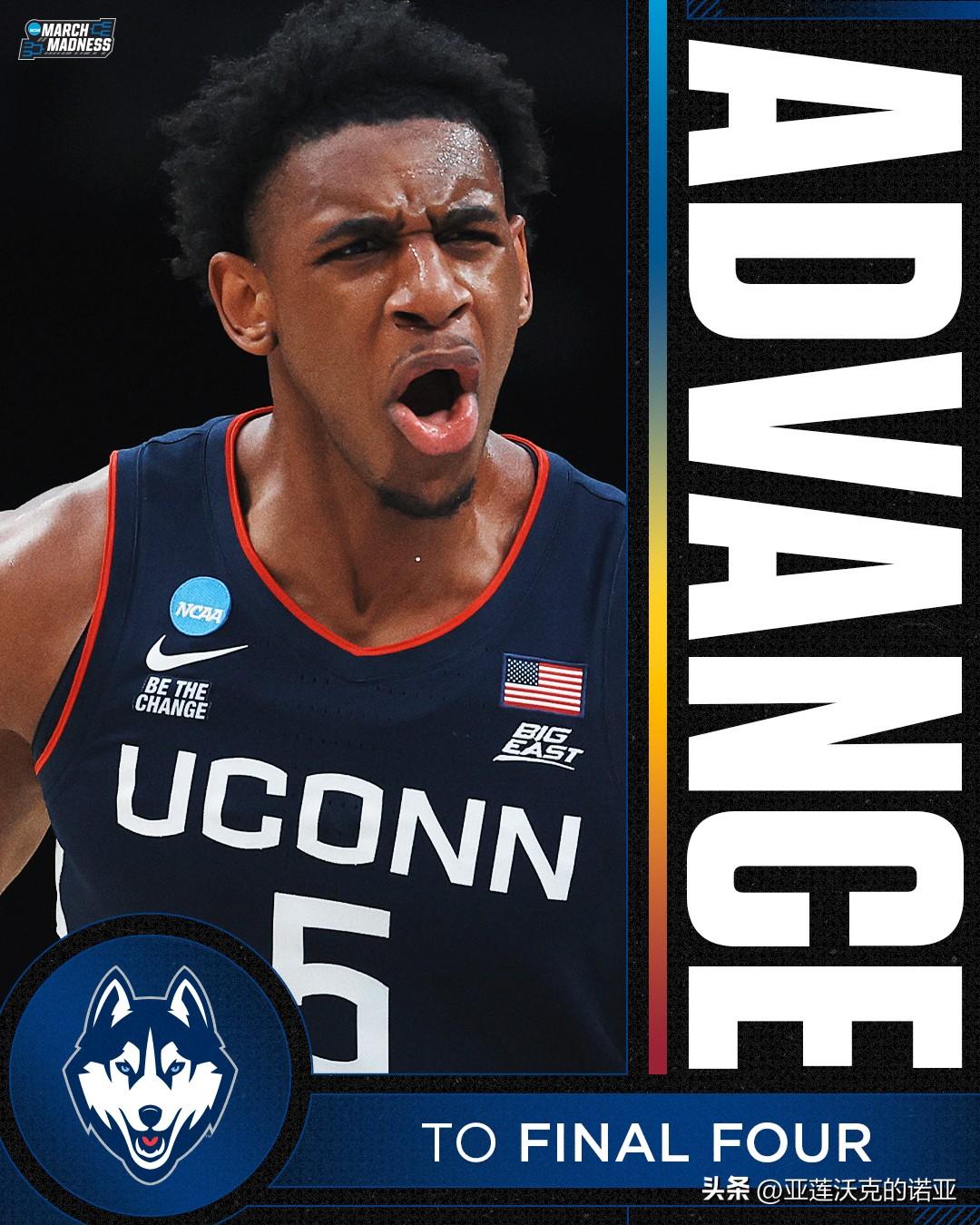 杜克上半场一度领先多达19分，但康涅狄格上演惊天大逆转，凭借新人Braylon 