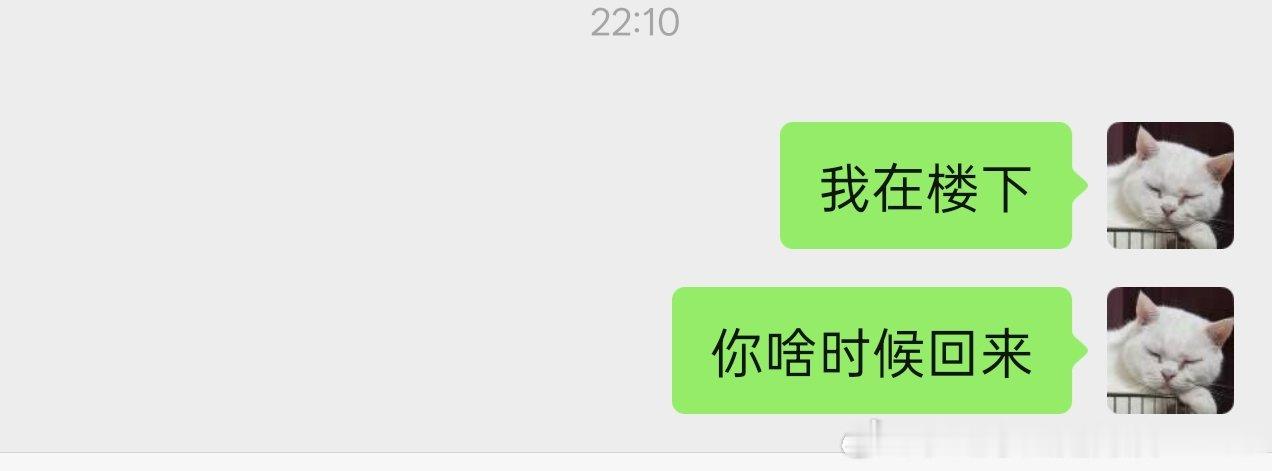 我现在一个在外面，给老公发消息他也不回，好冷。 ​​​