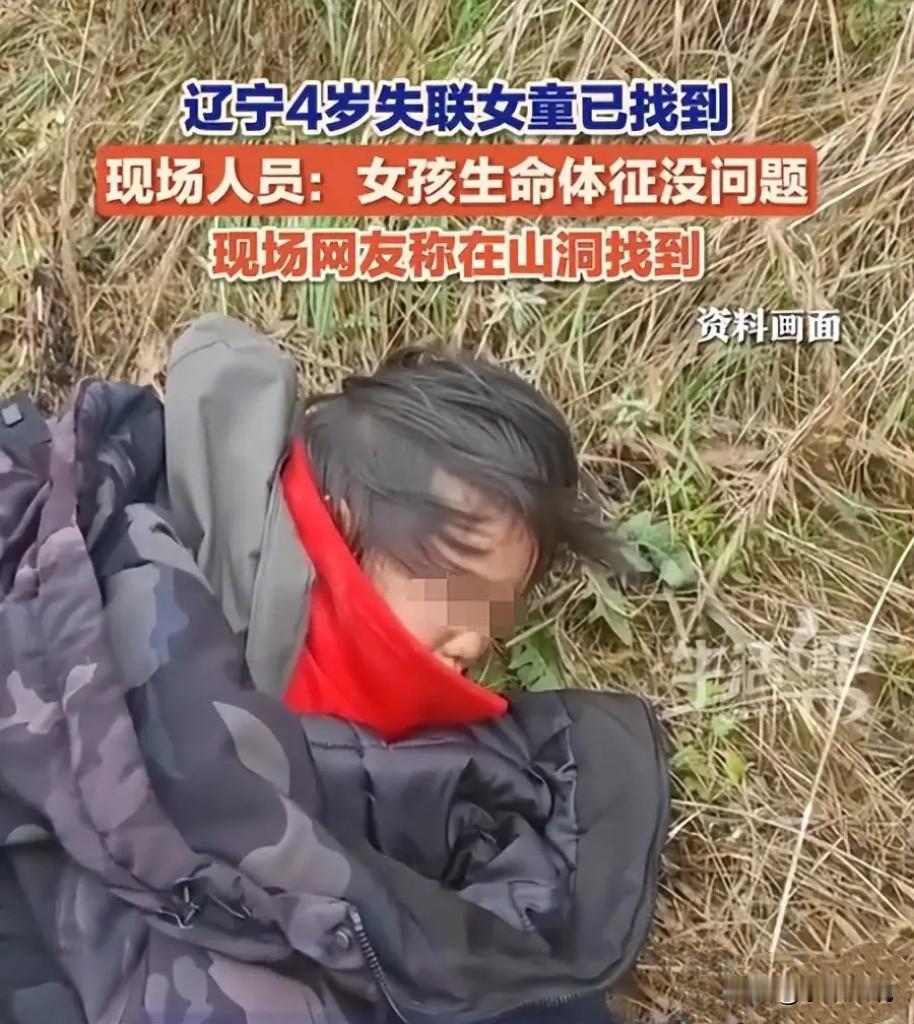 辽宁4岁女童丢了44个小时后找到了，不是被人贩子抱走的。

孩子能平平安安找回来