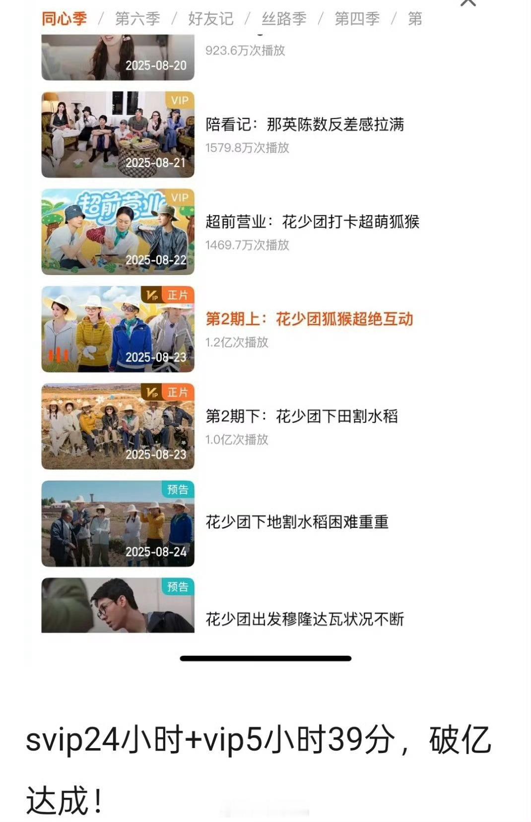 花少七观看人数好🐮，身边朋友都爱看龚俊[馋嘴] ​​​