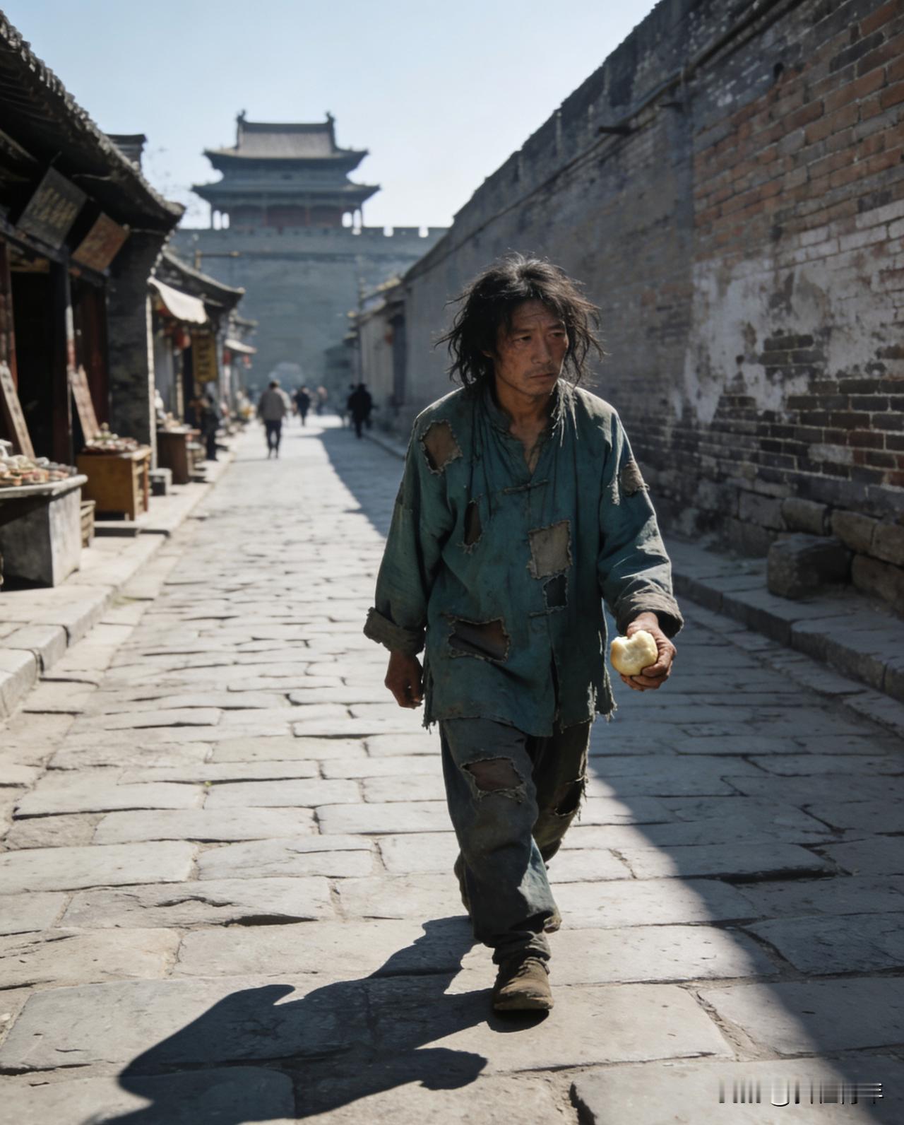 记得我小时候上学，一天放晚学回家，同着一个大学生走，遇了一个人，手里提着一把酒壶