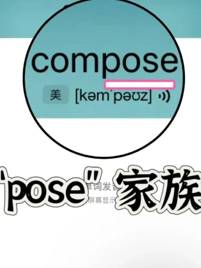 历年真题出现18次！ “pose”家族