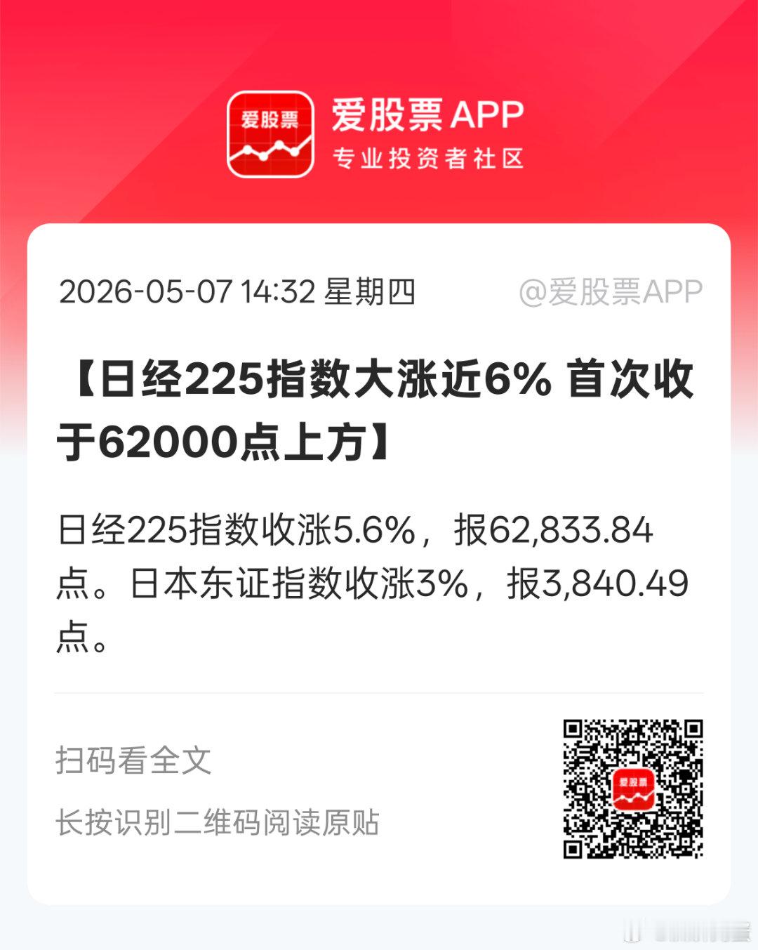 日经都60000多了。。。我们还在4100点瞎折腾。。零头都不到。。短期指望上证