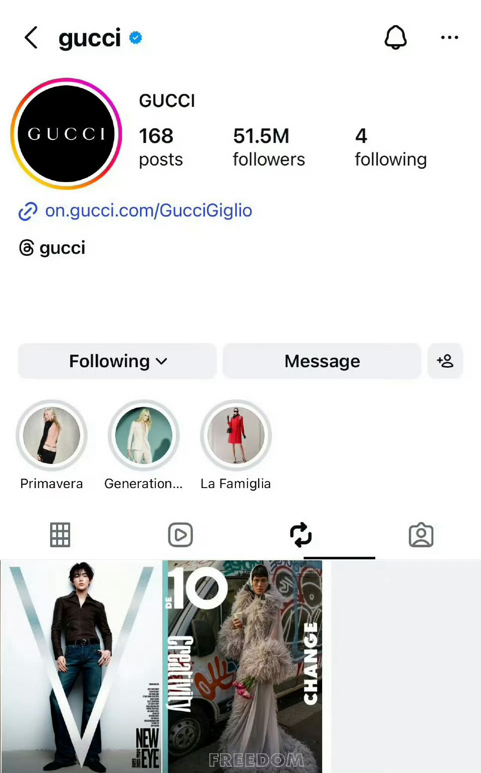 章昊｜V中文版封面的超高含金量，来自GUCCI官方外网的认领，GUUCI BOY