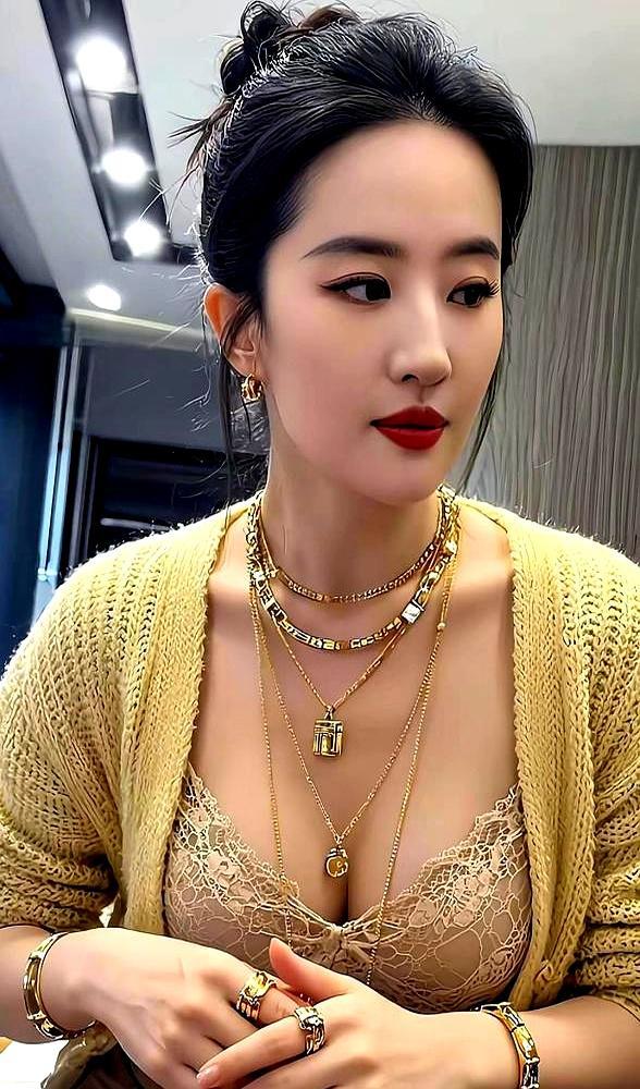 刘亦菲的大笑让无数强迫症瞬间破防。她猛地仰起头，鲜红的牙龈直接撞进高清镜头。那种