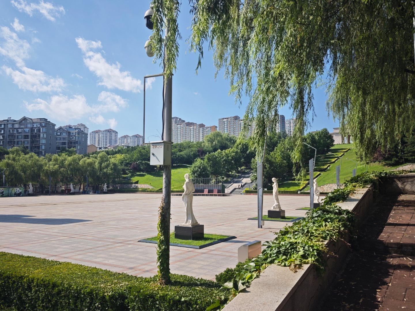 在陪老爷出差忙得有点脚不沾地。 