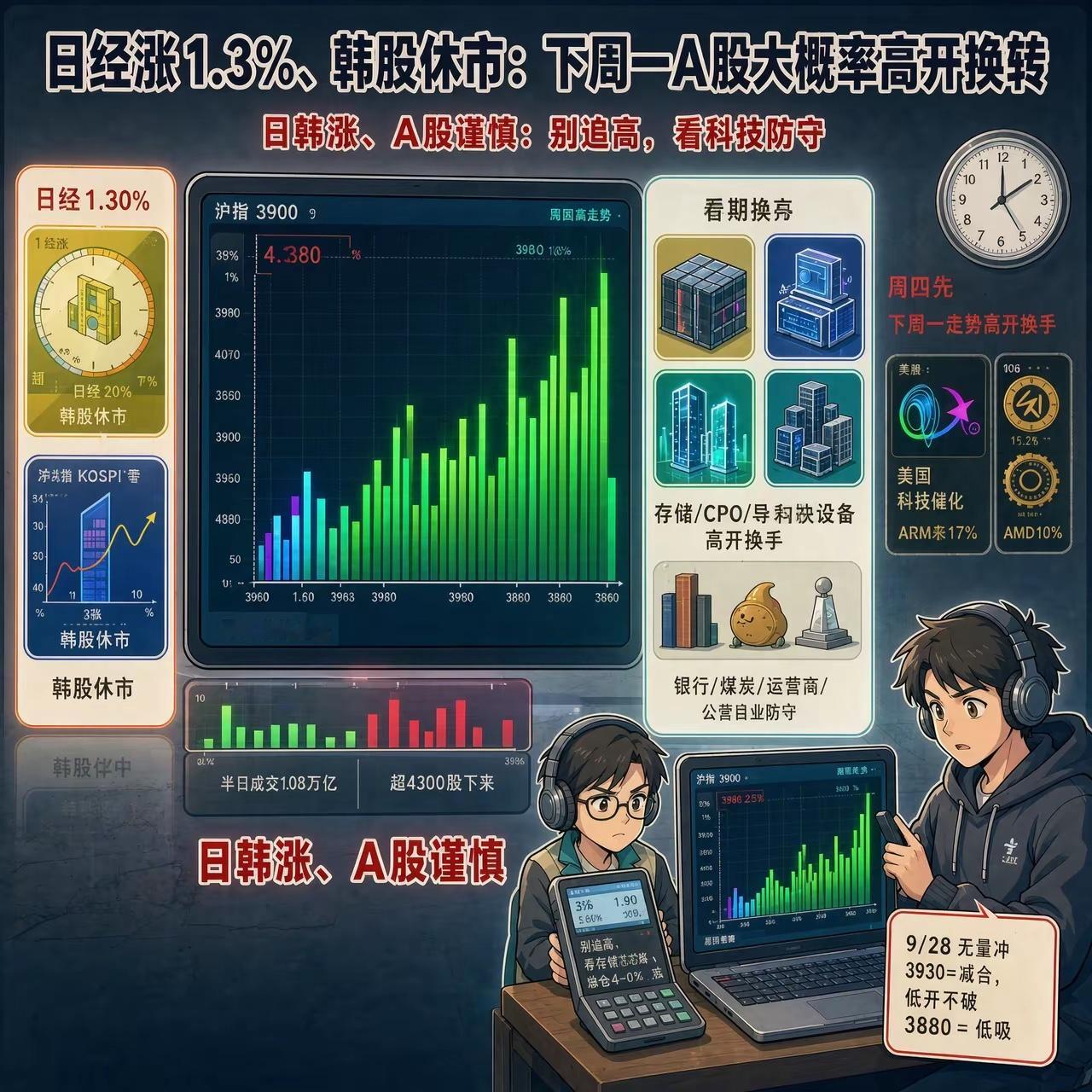 美债破5.2%、布油106：别被日股芯片涨骗了，9/28先防冲高回落周五亚太只开