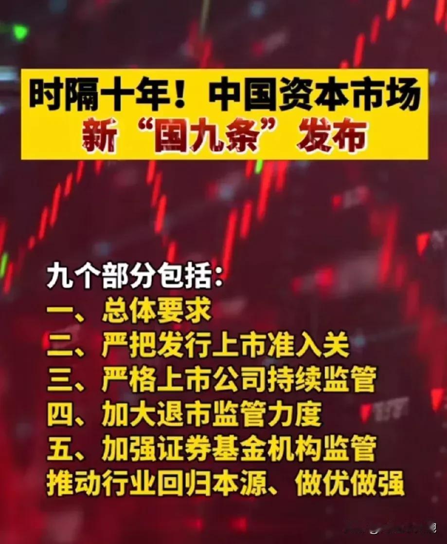 安全带系好了，准备起飞！
重大利好，新“国九条”发布，指数看到5000点！下周一