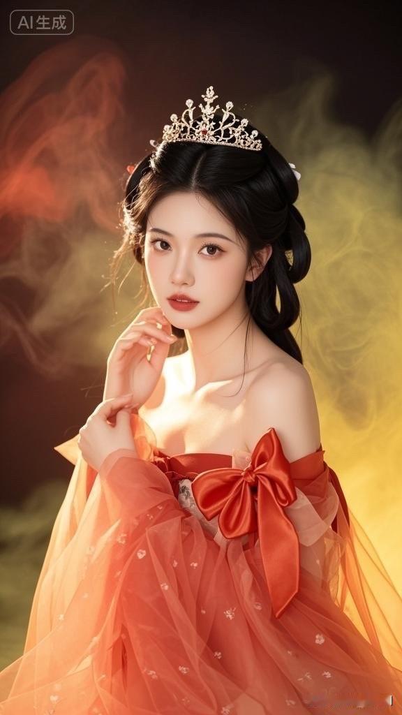 梦幻女王风，红衣公主，闪耀的皇冠，优雅动人！