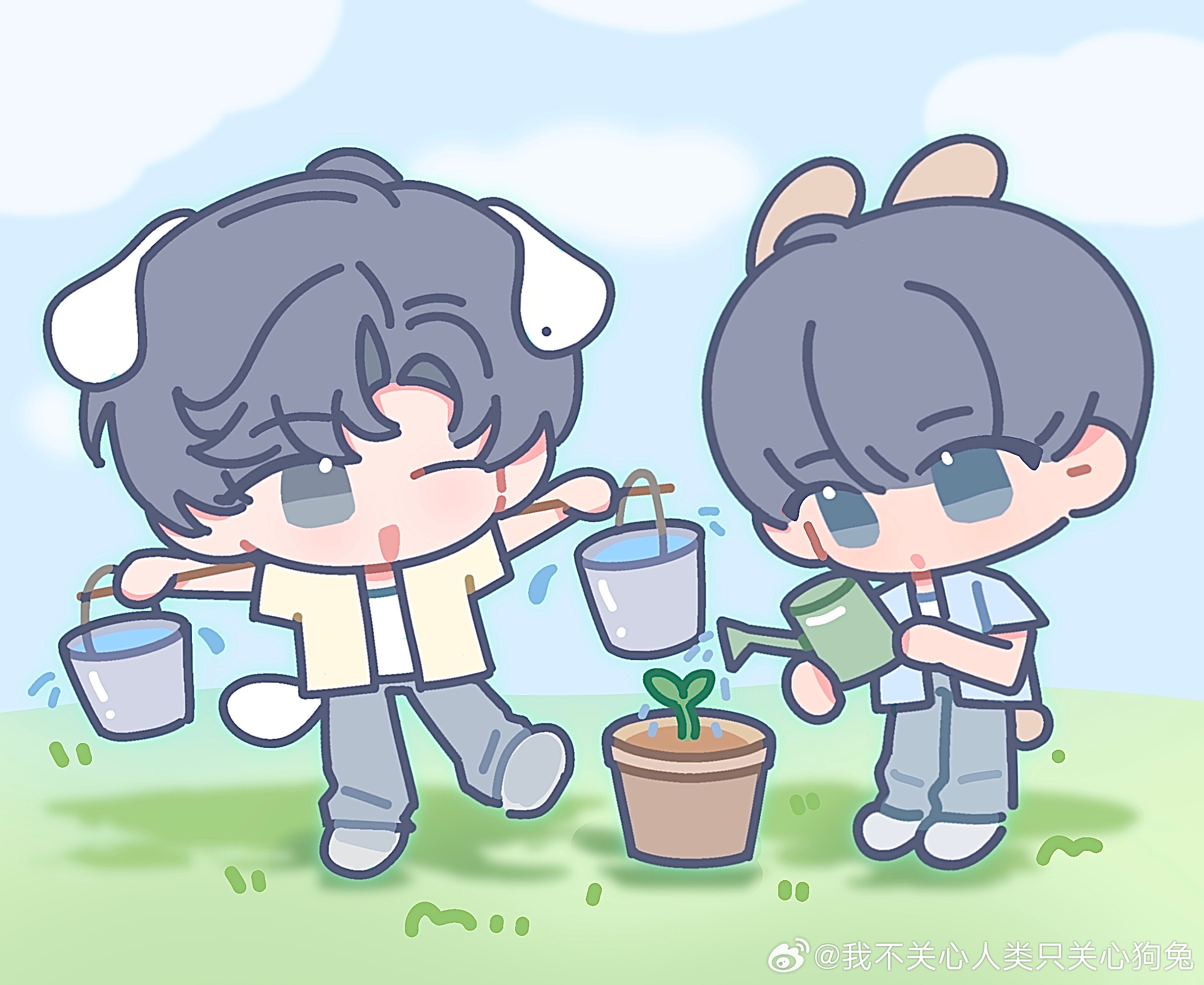 酱挑水来粒浇园🌱江衡李沛恩 ​​​