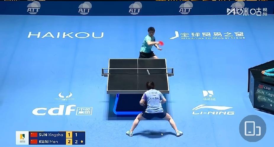 莎姐这股劲儿，太让人安心了✨
 
孙颖莎又又又赢了！4:2拿下蒯曼晋级决赛。
 