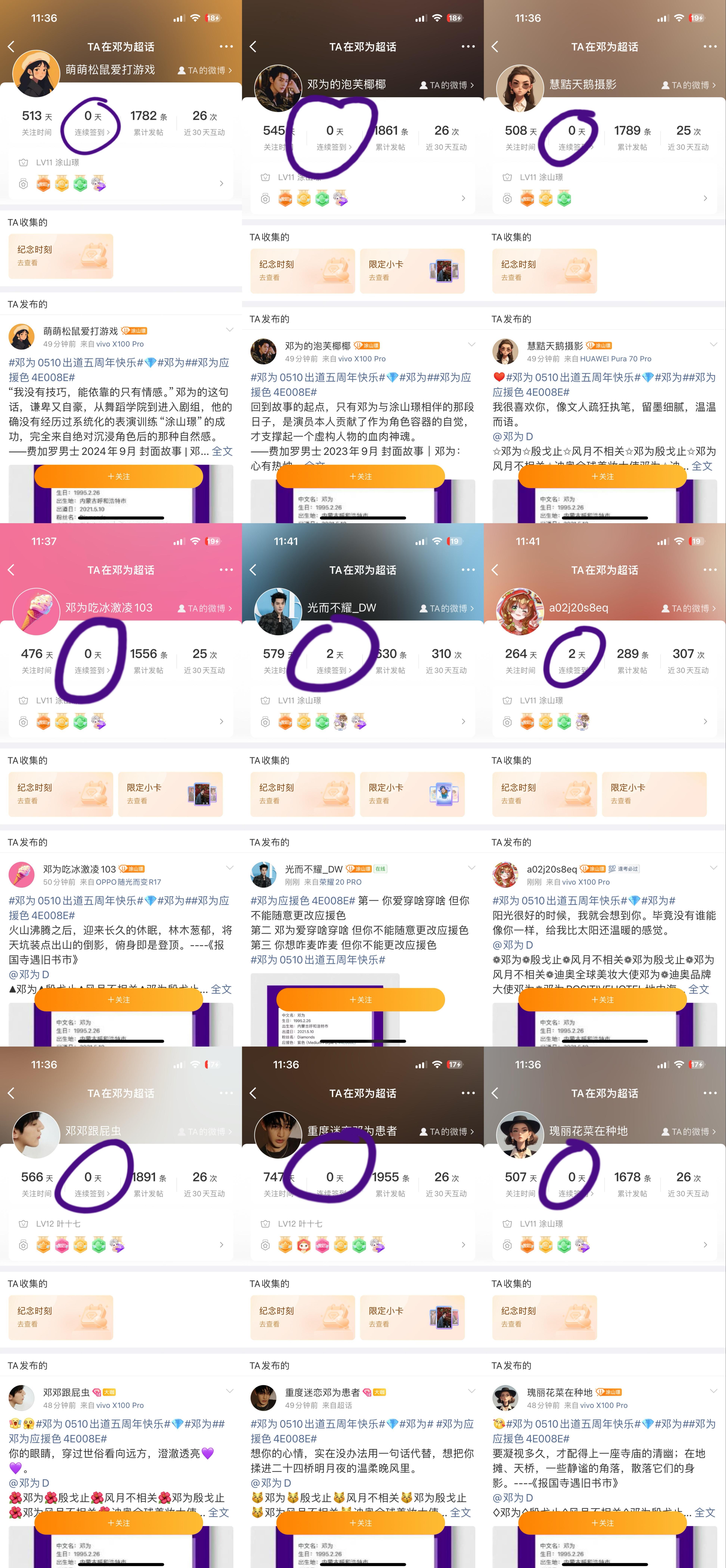 野鸡站螺子为了卖螺服 自导自演这出 一点开都是不做数据签到为0的 还叽叽歪歪的 