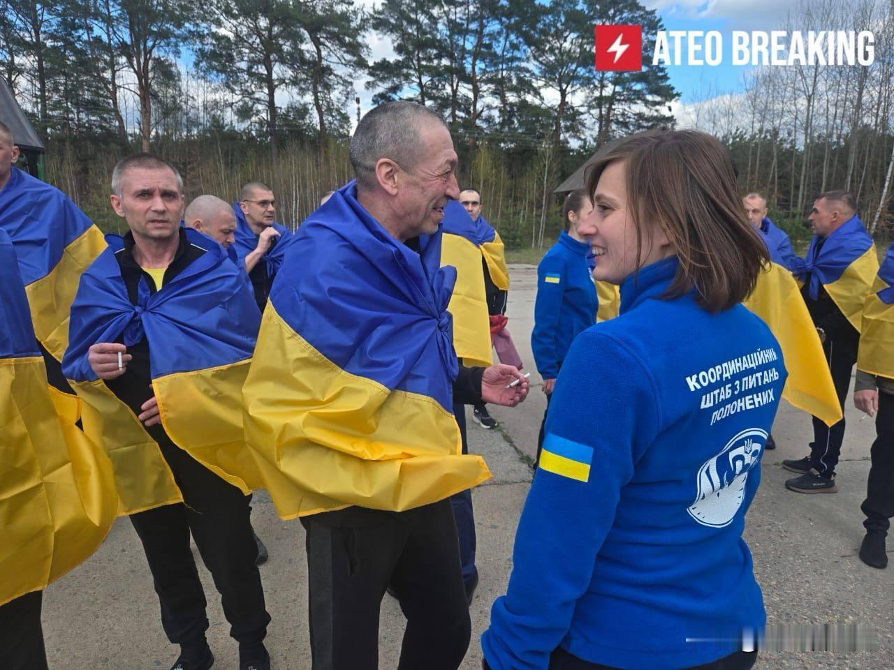 乌克兰总统泽连斯基发布最新一批从俄罗斯战俘营获释的乌军士兵照片。画面中，这些历经