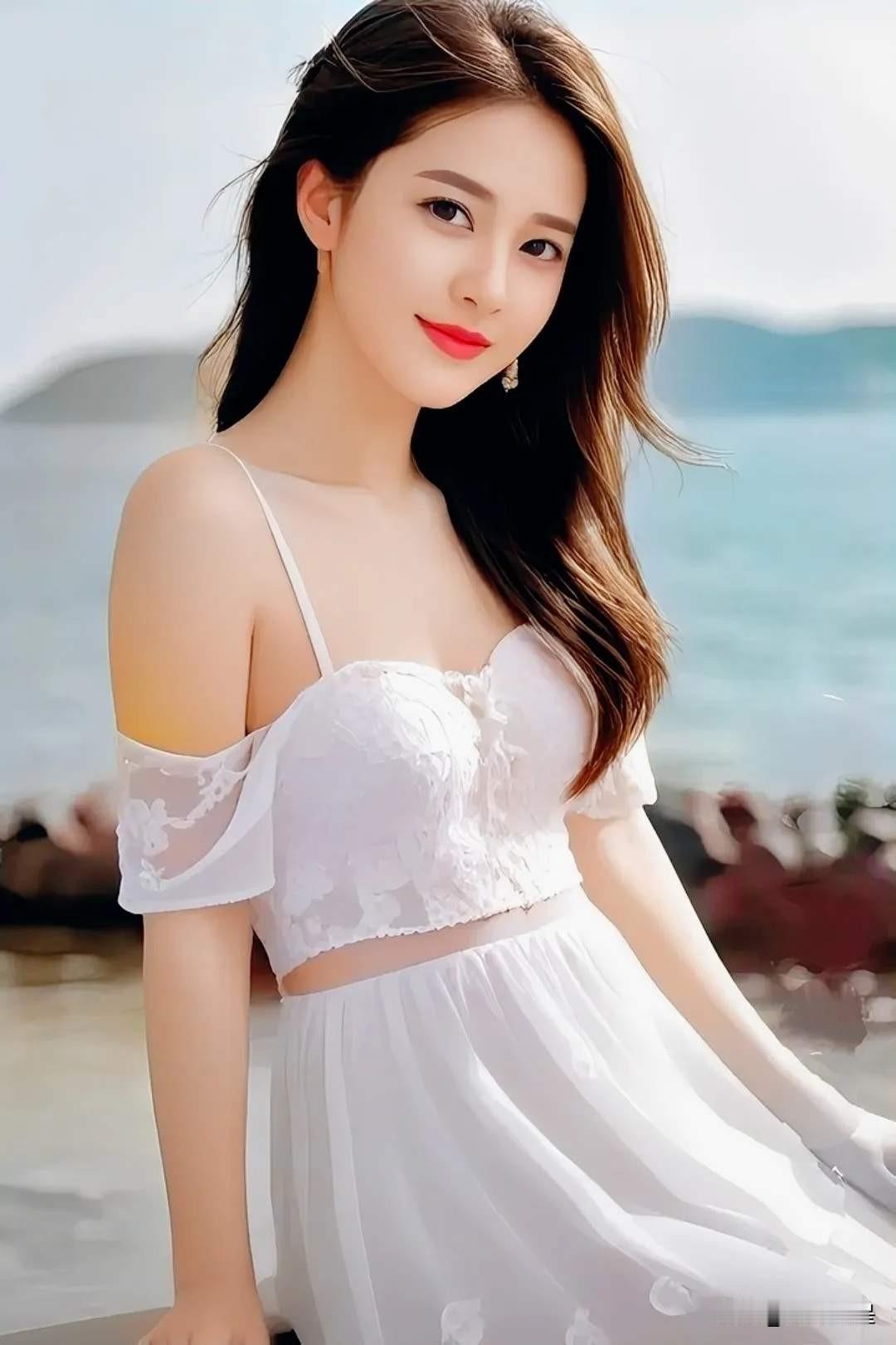 分享几张海边拍的人像美女照，你评价一下拍的如何！