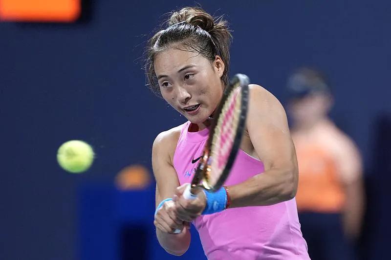 北京时间3月22日，在WTA1000迈阿密大赛女单第二轮比赛中，中国女网头号球员