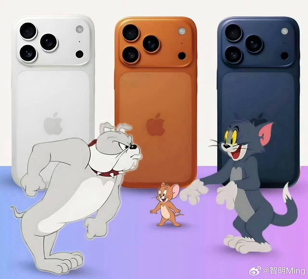 iphone17猫和老鼠配色新iPhone 17 Pro今晚你们打算抢哪个配色？