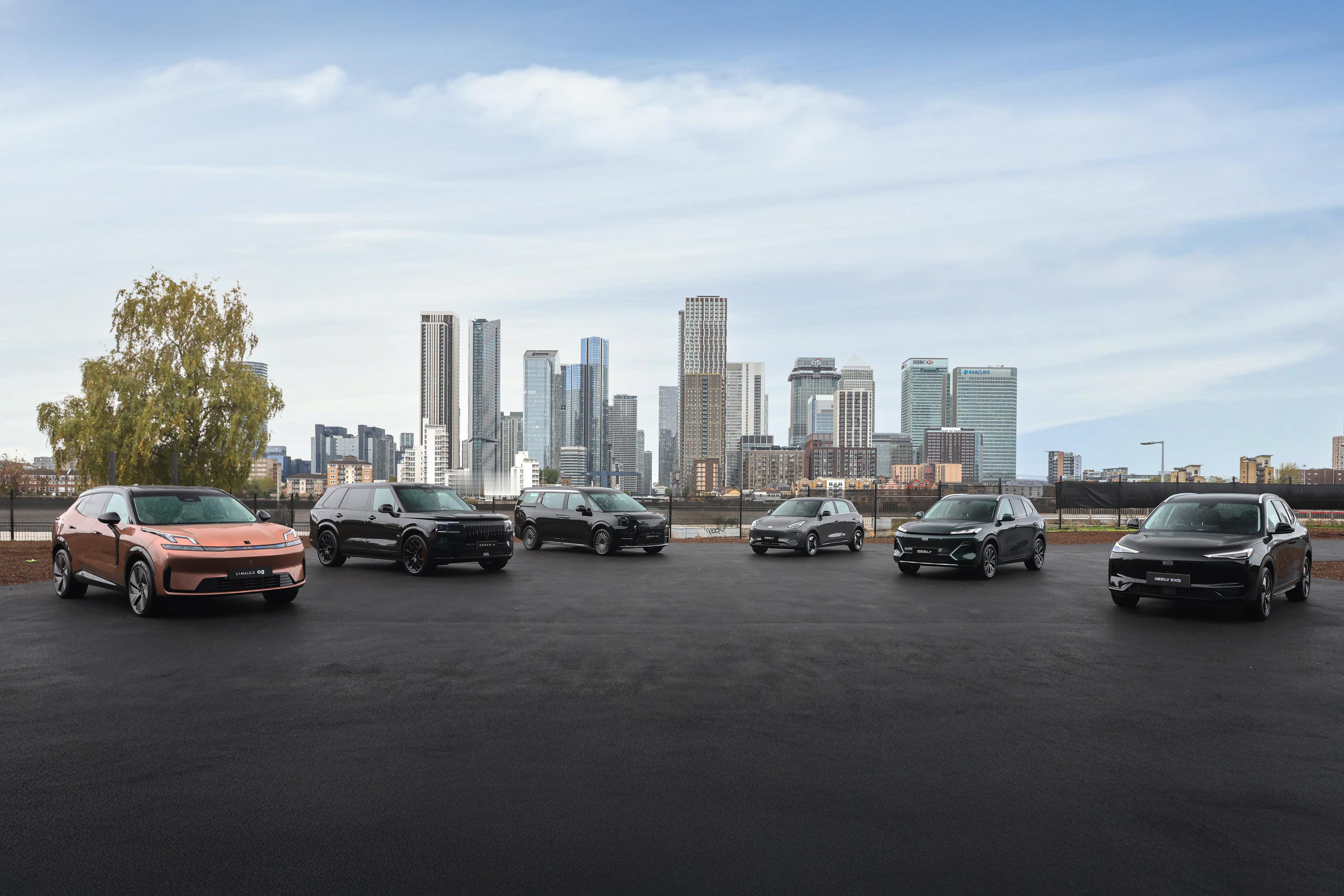 吉利国际EX5在英国正式亮相，这款屡获国际大奖的纯电SUV开启欧洲新篇章。吉利计