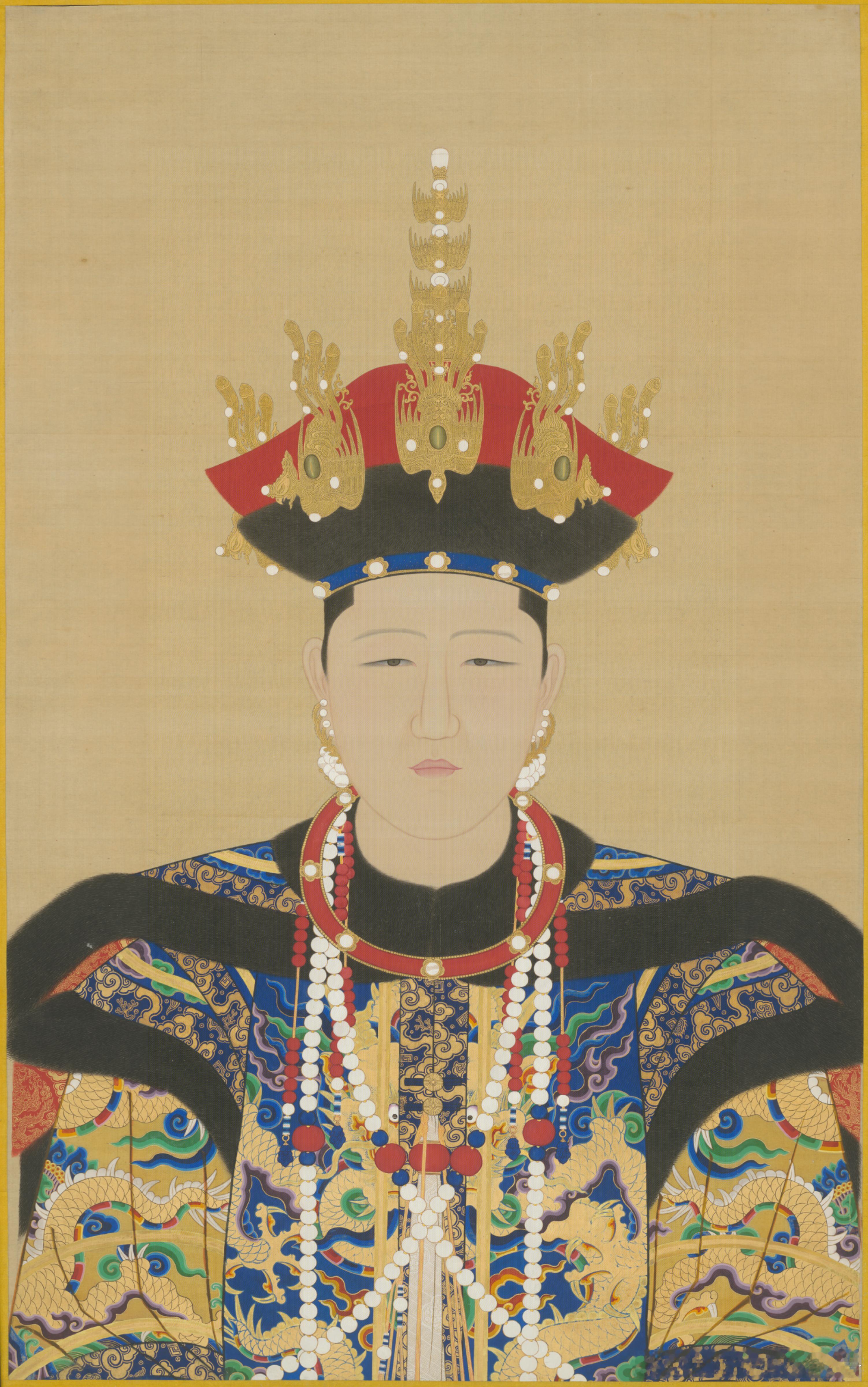 孝康章皇后朝服半身像故宫博物院藏 