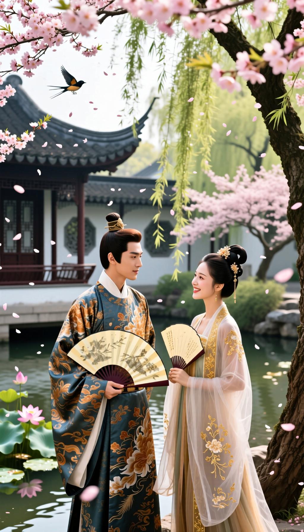 随着你的诗走进了你们的世界，当了一回旁观者，看到了你们眼中爱意，写到了你们的默契