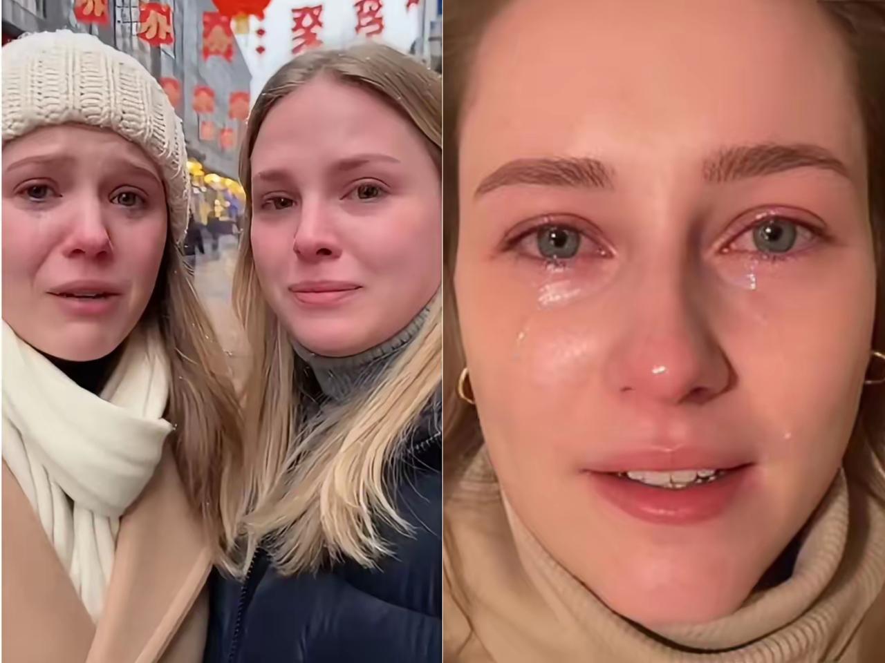 家人们，看到俩乌克兰美女用中文哭诉战争遭遇，真的太揪心了！因为战火，她们背井离乡