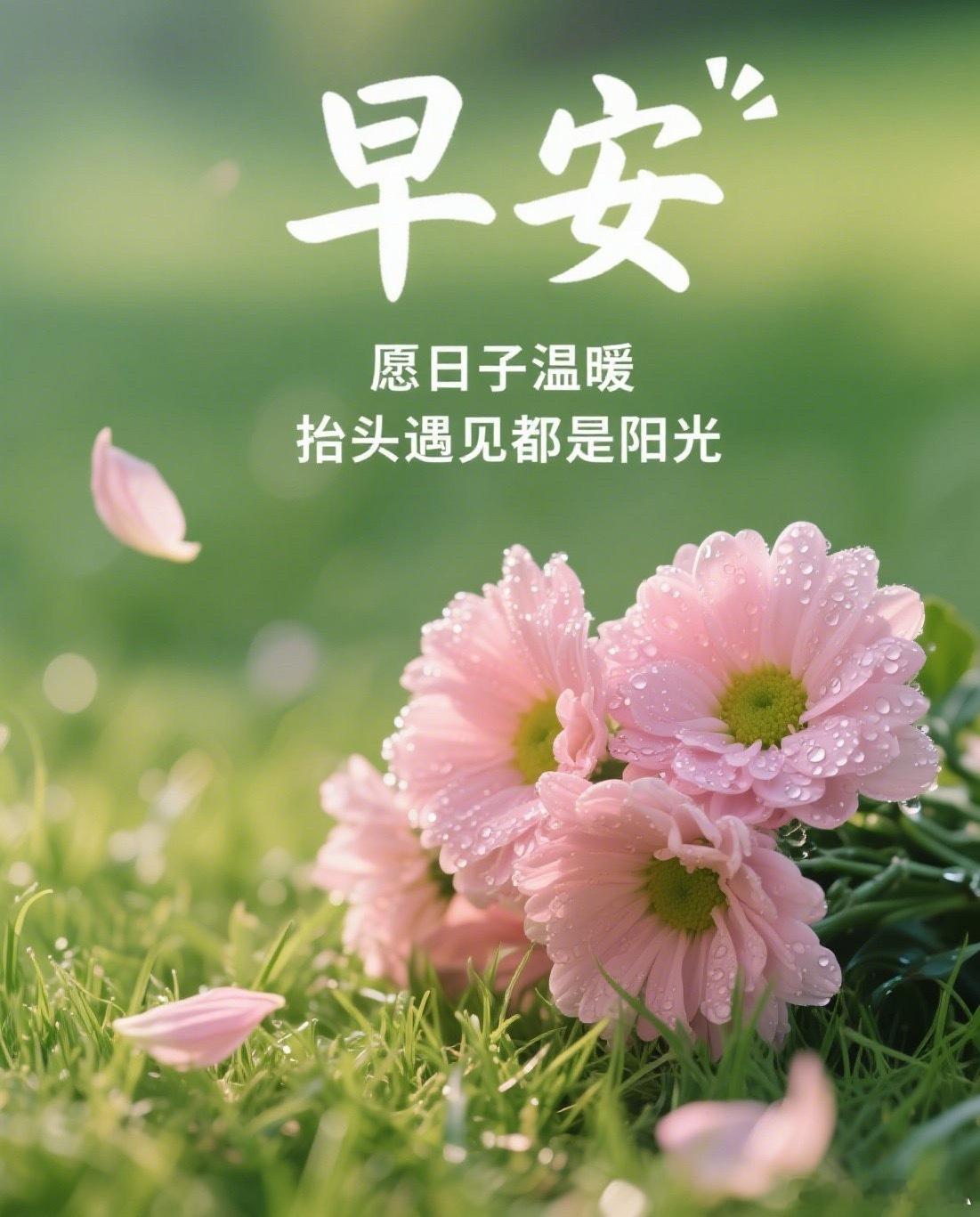 人生的道路上，走的远比走的快重要很多，坚持下去，总会绽放！ 早安 