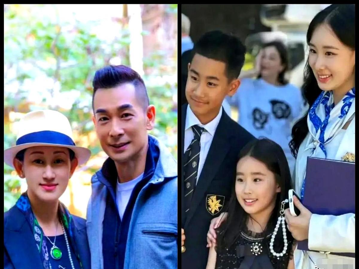 孩子不像爹，赵文卓白长一张硬汉脸？

赵文卓三个娃全随妈，单眼皮圆脸，一点没继承