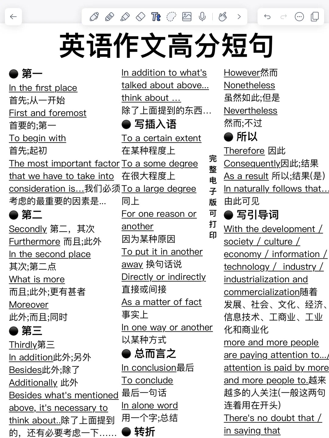 英语作文万能公式！背了它，你的作文就牛了