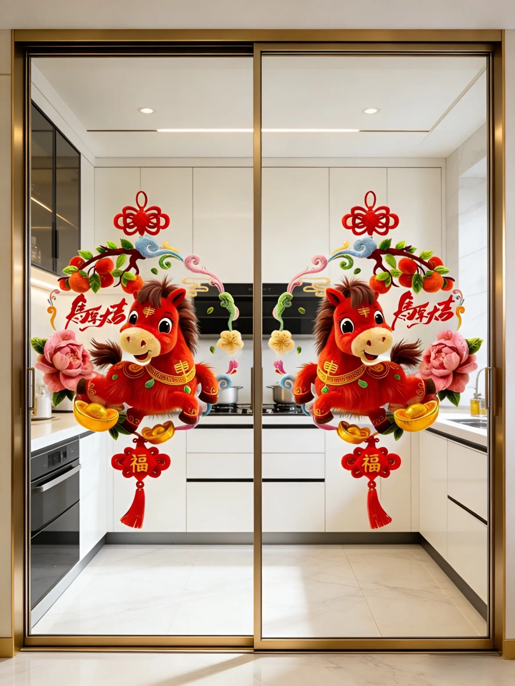 窗花 窗花贴 新年氛围感 马年大吉 家居好物