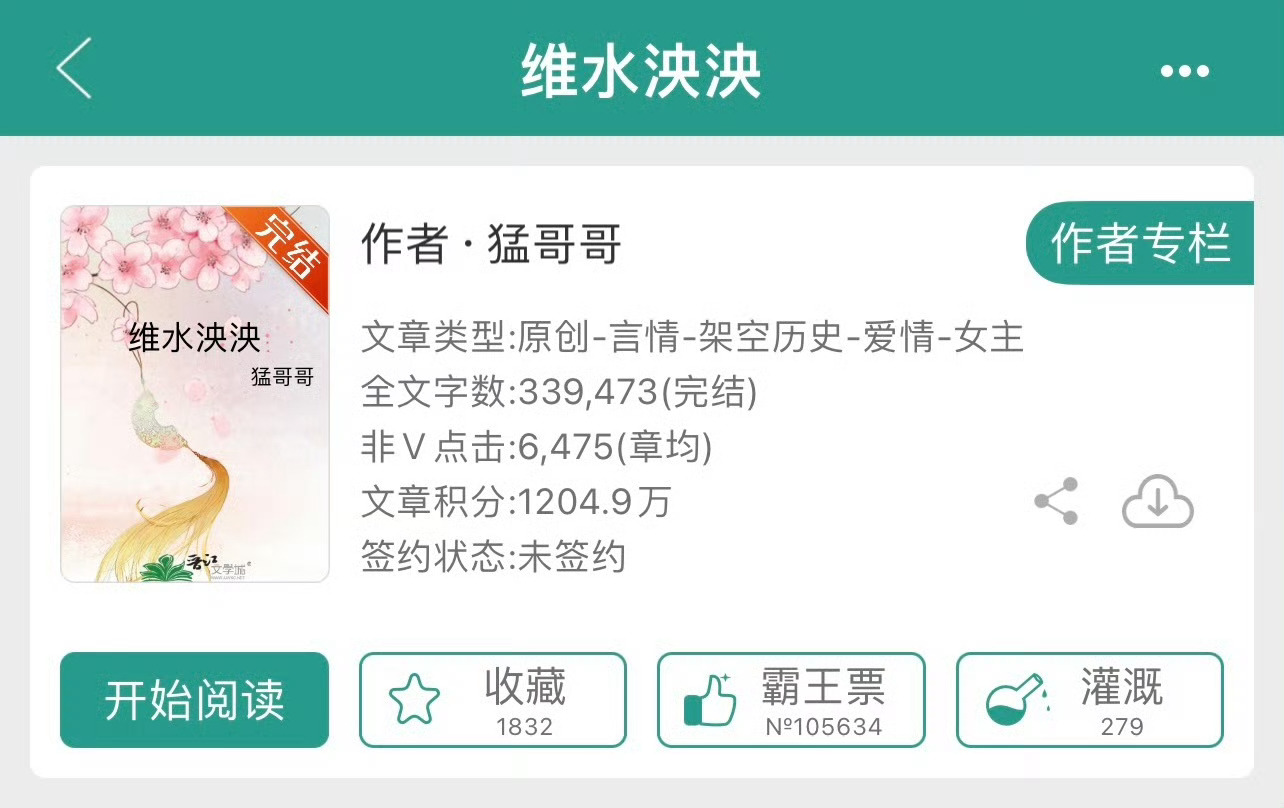 小说推荐：《维水泱泱》 作者:猛哥哥简评：貌美落魄公主vs糙汉宠妻将军，强取豪夺