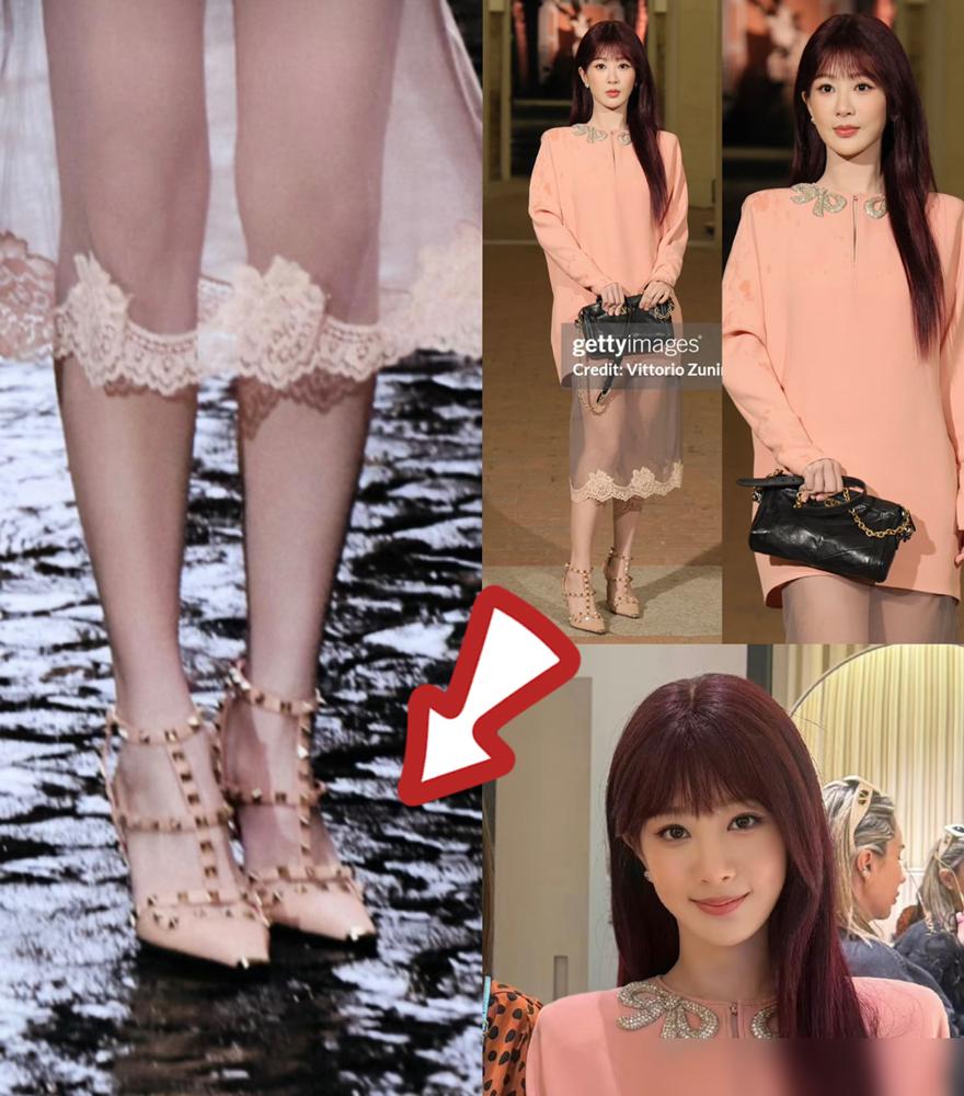 杨紫罗马生图流出，“土气”标签碎得彻底。
当地时间3月12日，罗马街头飘着冷雨