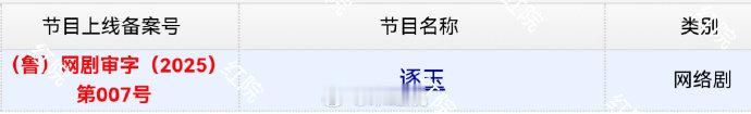 张凌赫、田曦薇主演《逐玉》今日过审下证！🎉期待能够早日见到谢征樊长玉 