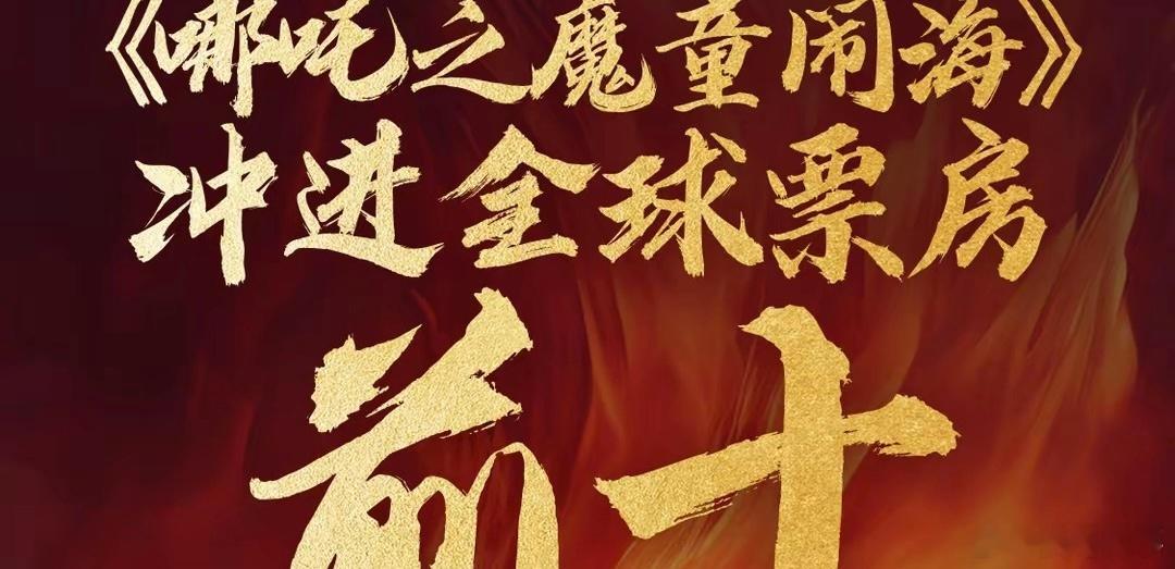 哪吒2全球影史票房第10！2月17日，截至目前《哪吒2》全球票房突破120.51