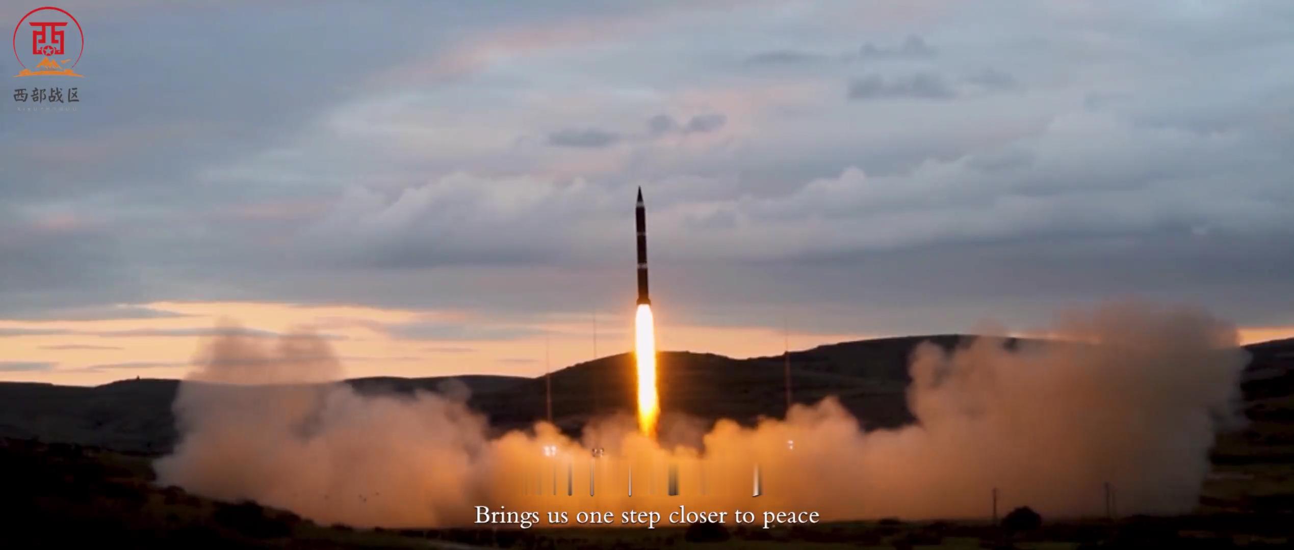 难得又看到东风-4实射画面烽火问鼎计划东风快递