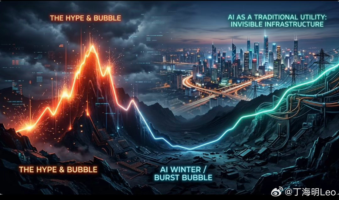 我个人对AI的未来预判是：AI会像股票一样，来一个上下波动，现在是一窝蜂的上；再